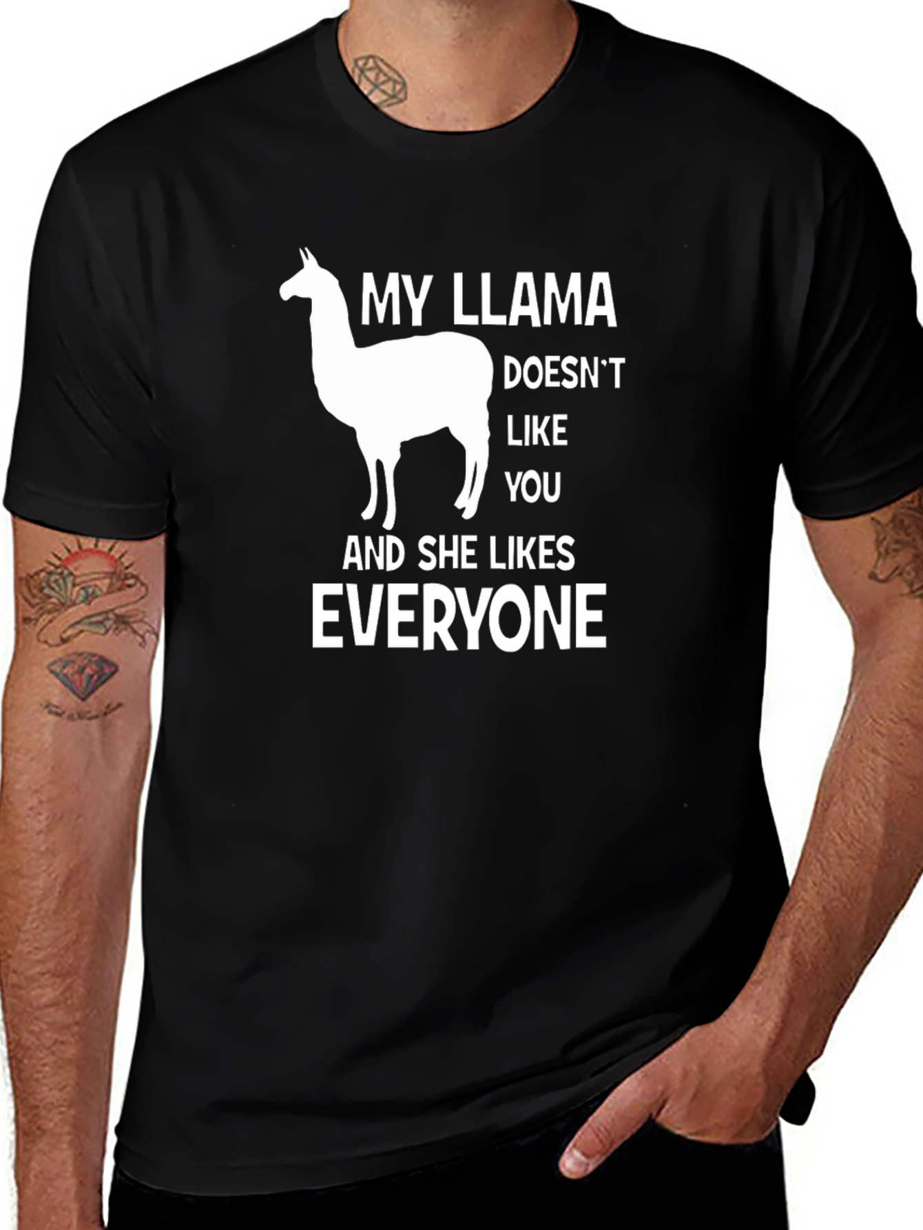 Variant 18 of My Llama Doesn't Like You T-Shirt