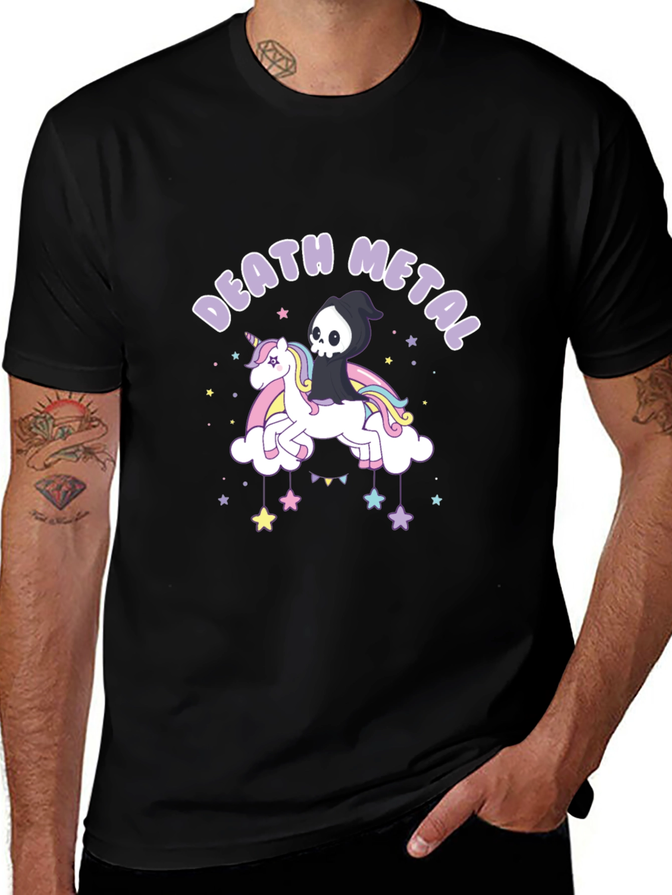 Variant 12 of Death Metal Unicorn Graphic T-Shirt