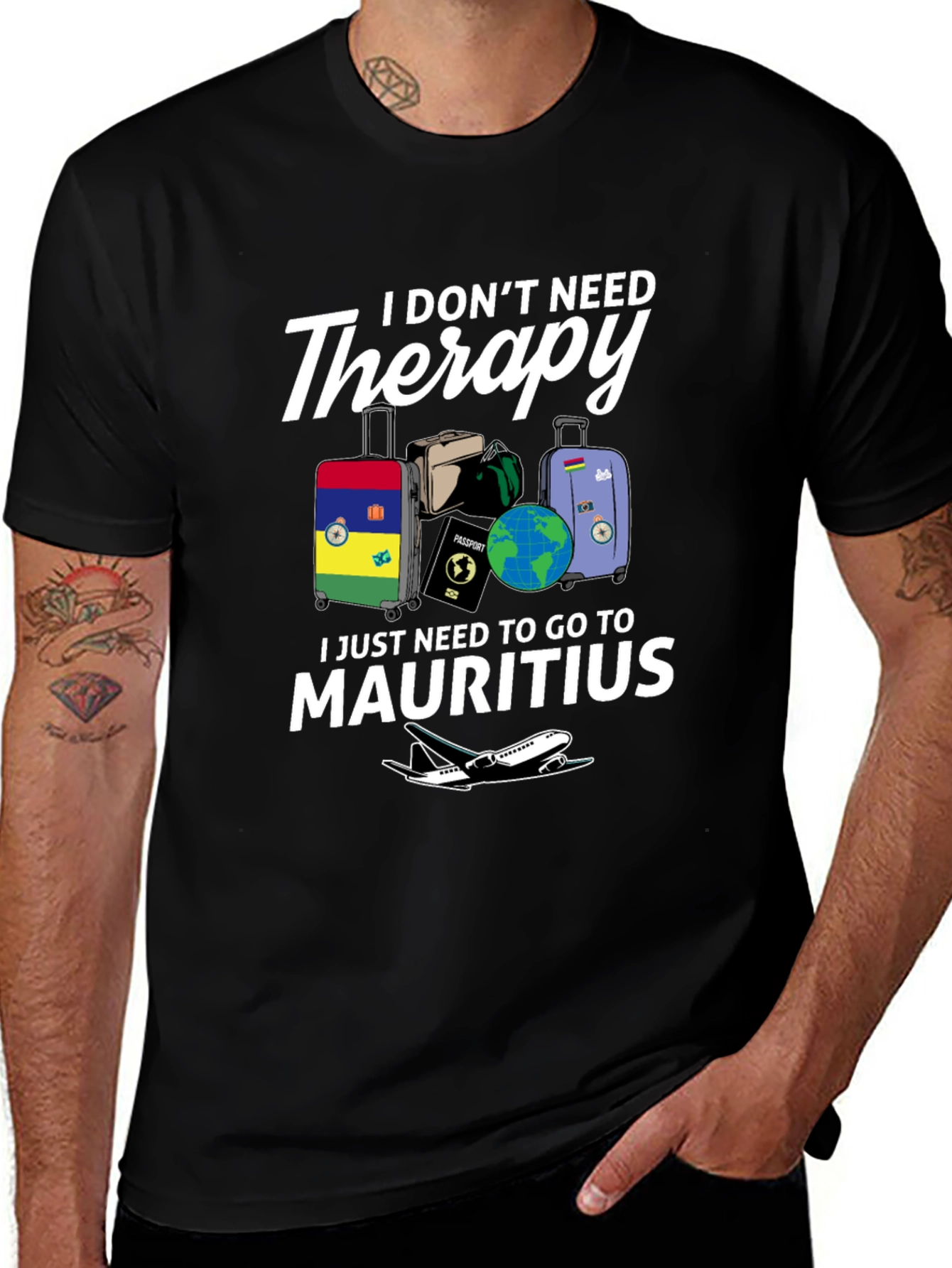 Variant 21 of Mauritius Therapy T-Shirt - Travel Destination Tee