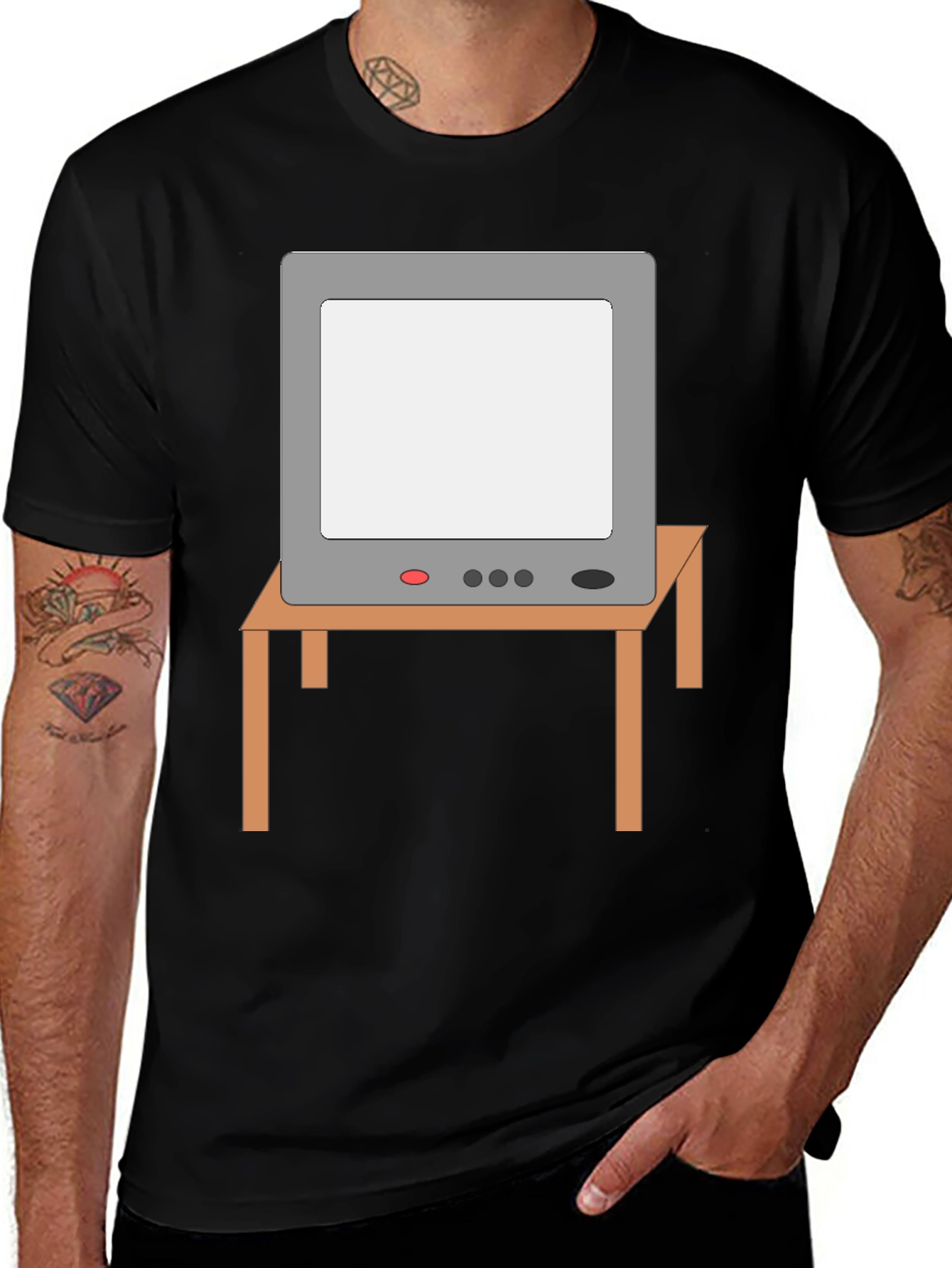 Variant 17 of Retro TV Graphic Tee - Vintage Style Television Shirt