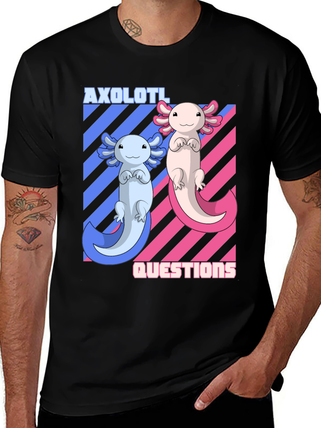 Variant 4 of Axolotl Questions T-Shirt - Unisex Crew Neck