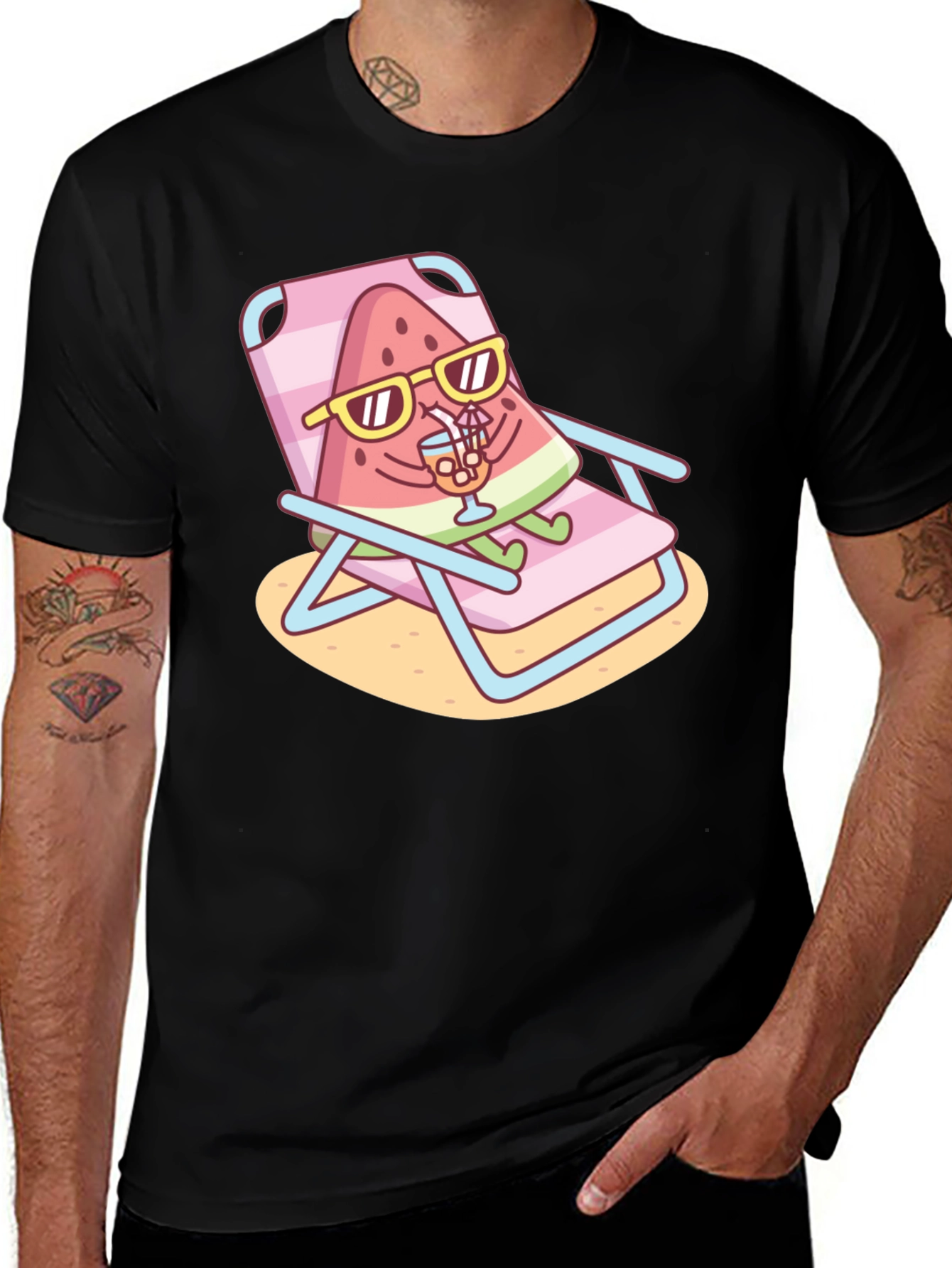 Variant 14 of Cool Watermelon T-Shirt - Summer Vibes