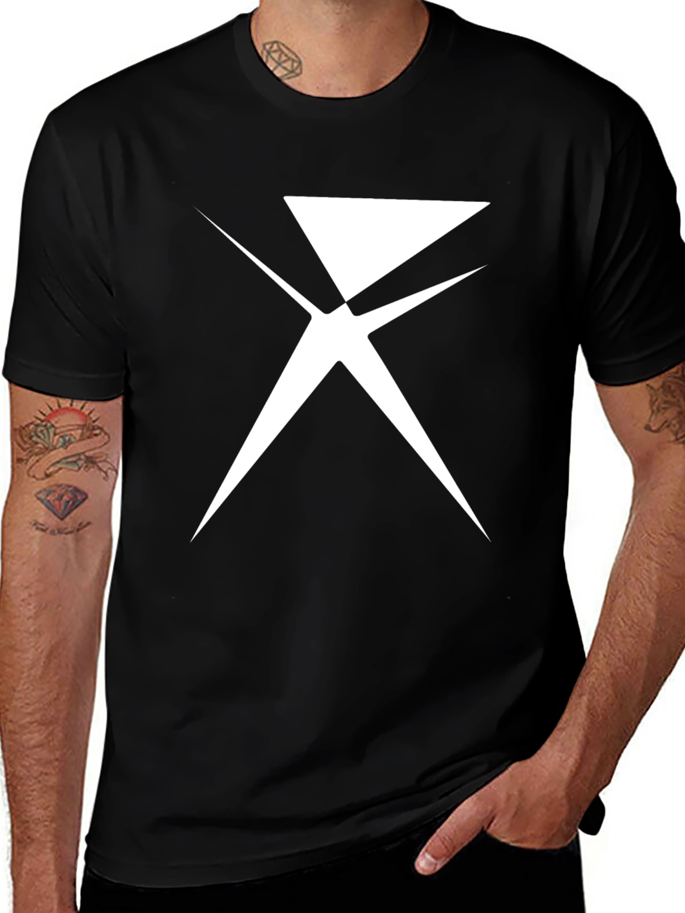 Variant 15 of Abstract Graphic Black T-Shirt