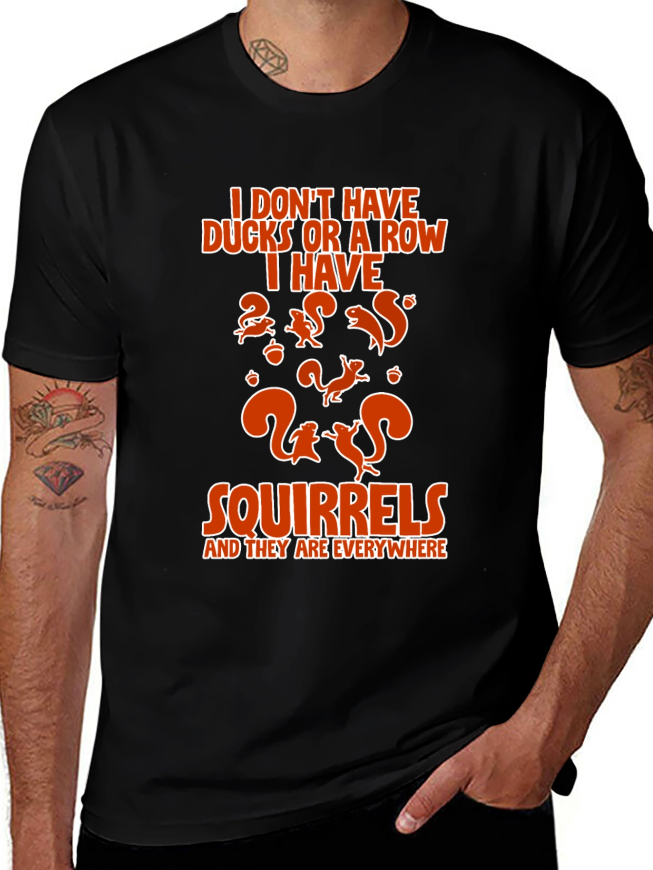 Squirrels Everywhere Graphic T-Shirt