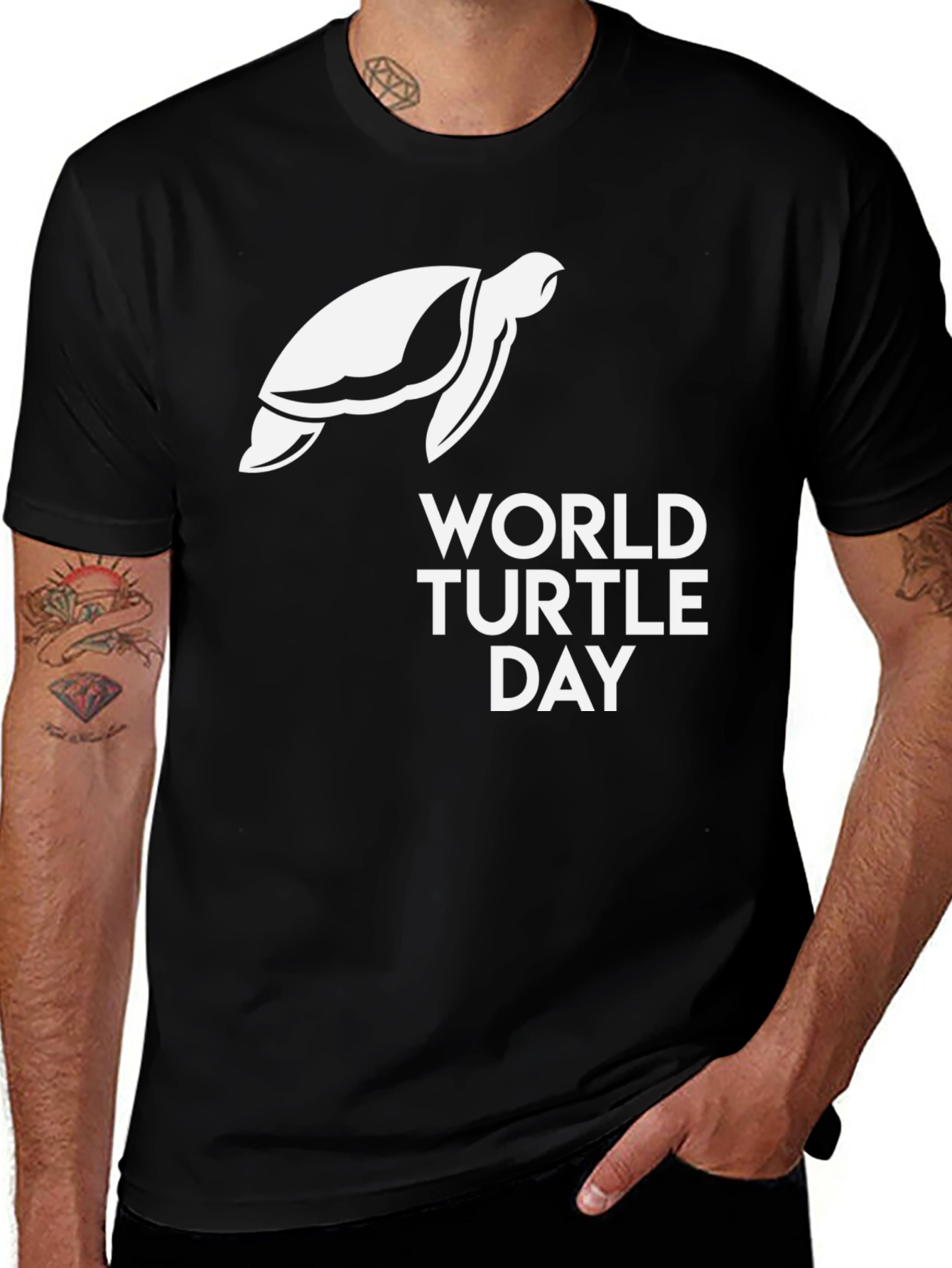 Variant 22 of World Turtle Day T-Shirt - Black