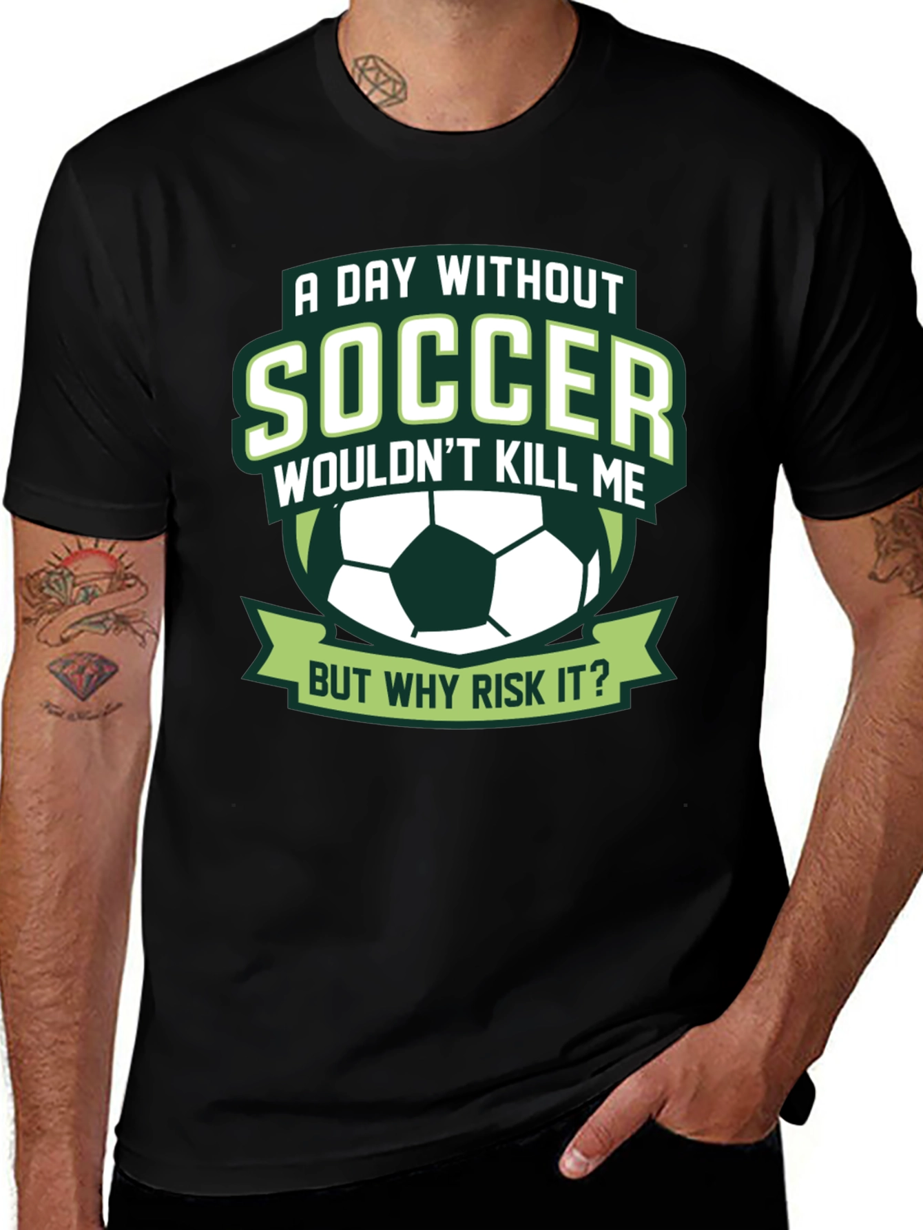 Variant 20 of Soccer T-Shirt: A Day Without Soccer