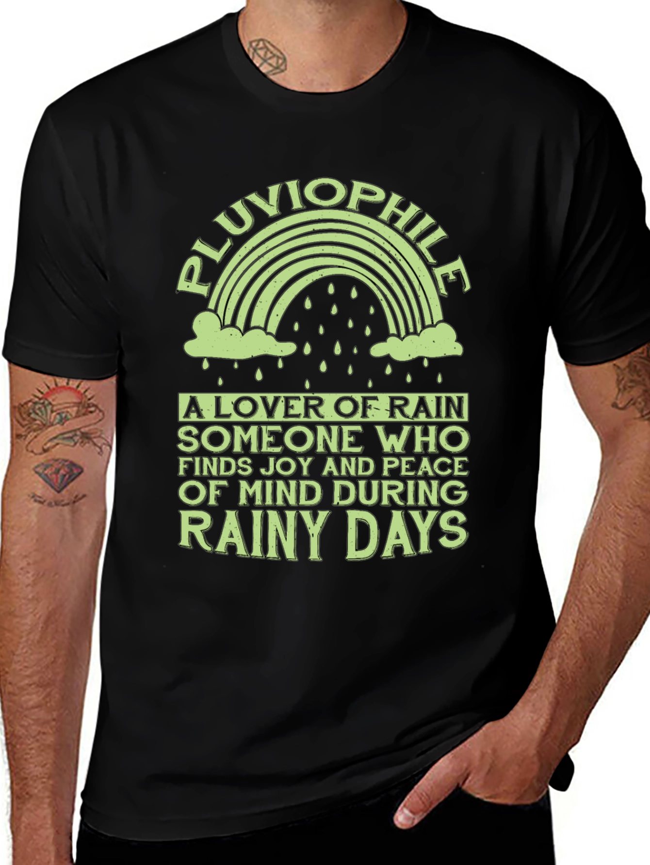 Pluviophile T-Shirt - Rainy Day Lover Tee