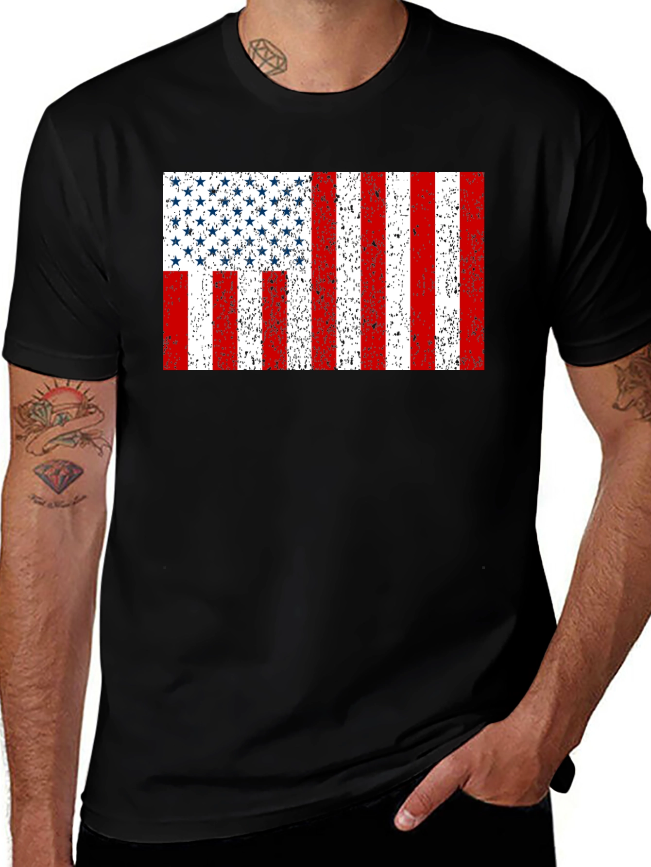 Variant 9 of USA Flag Graphic Tee