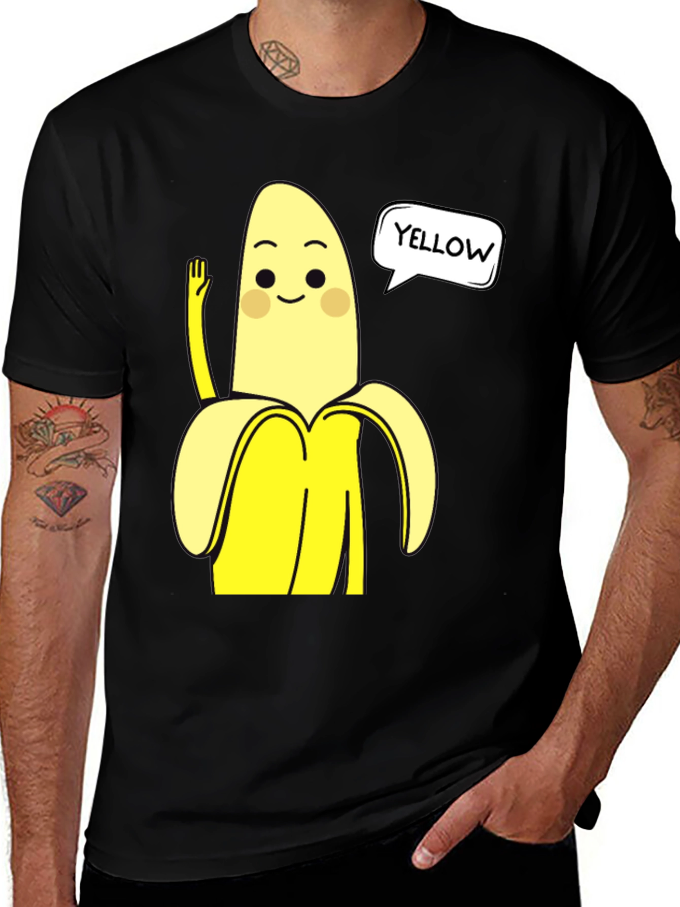 Variant 28 of Funny Banana Graphic Tee - Yellow Humor T-Shirt