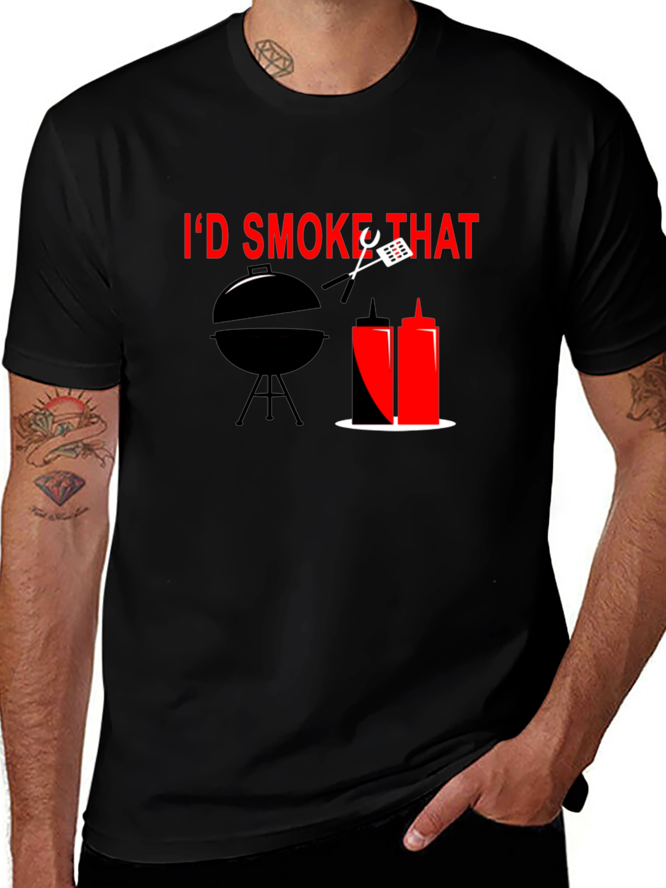 Variant 29 of I'd Smoke That T-Shirt - BBQ Grill Humor