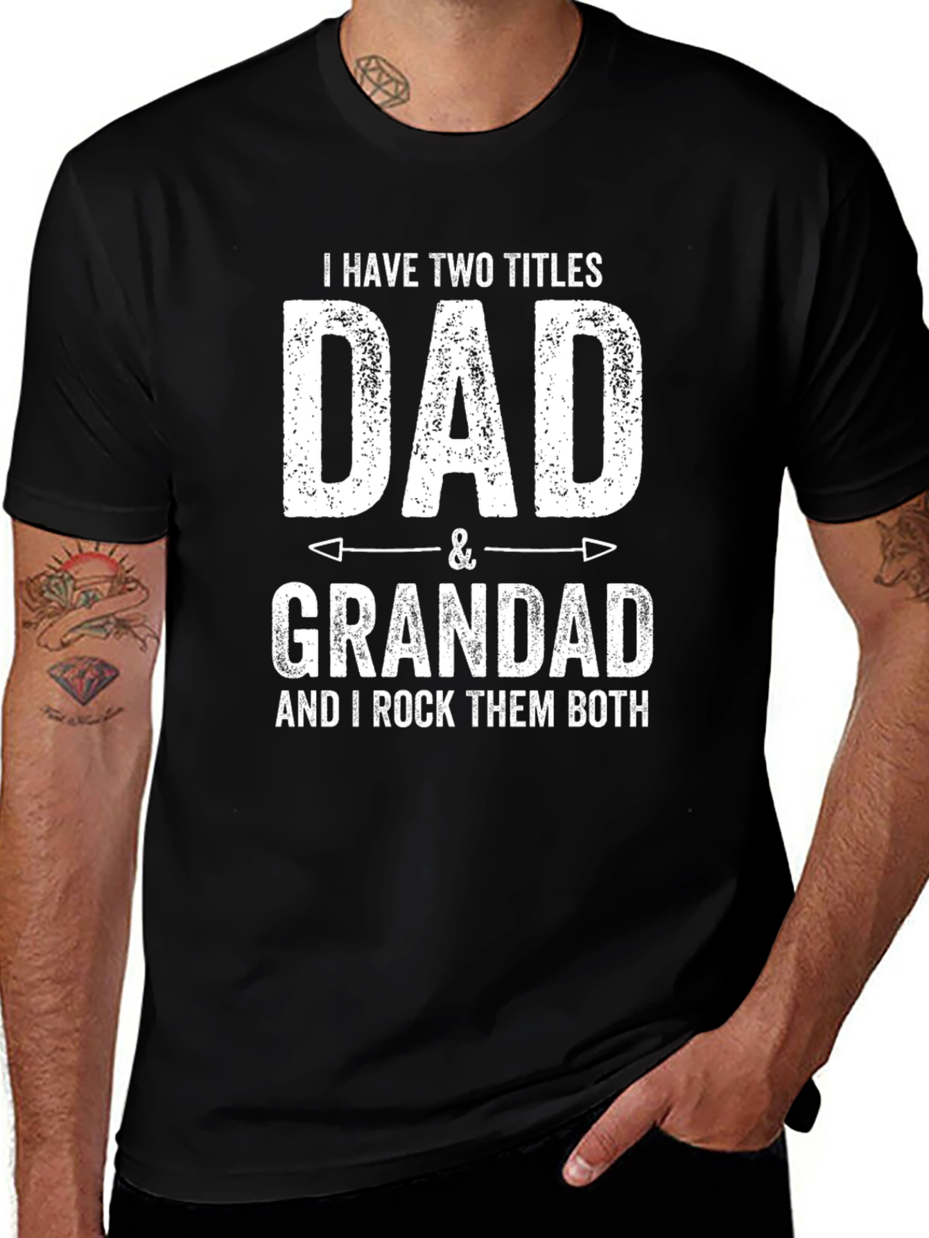 Variant 30 of Dad & Grandad T-Shirt - I Rock Them Both!