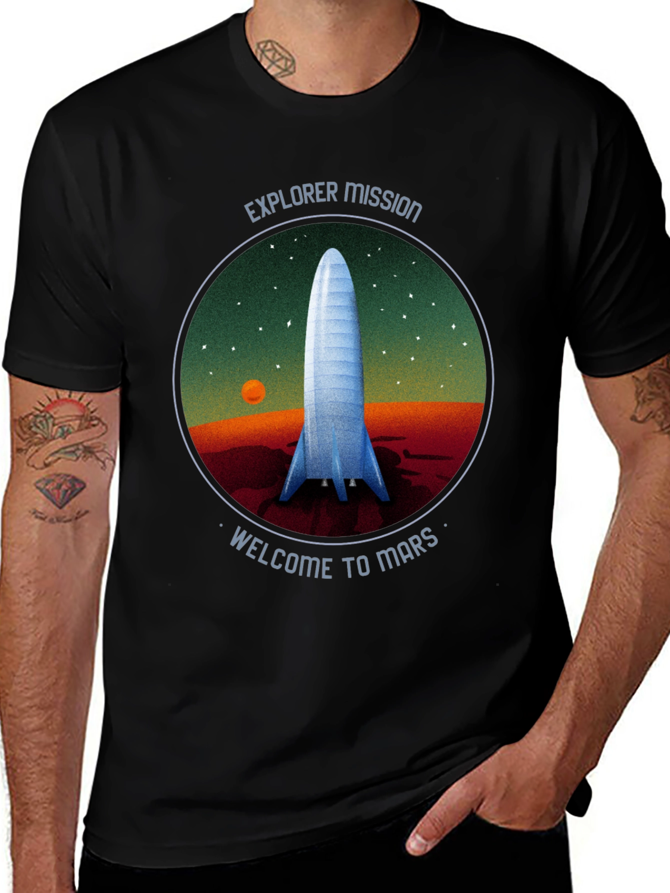 Variant 23 of Explorer Mission Welcome to Mars T-Shirt