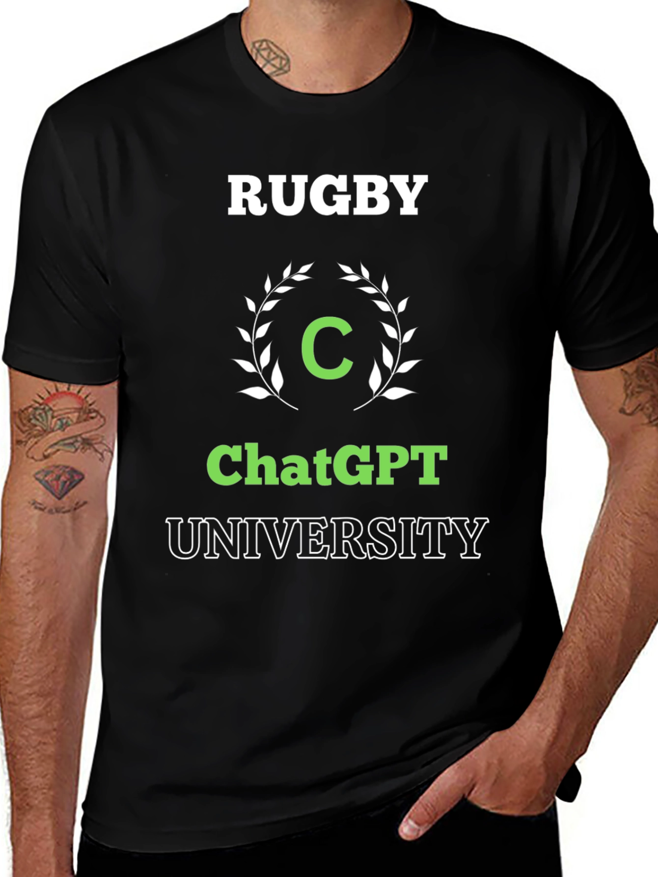 Variant 17 of ChatGPT University Rugby T-Shirt
