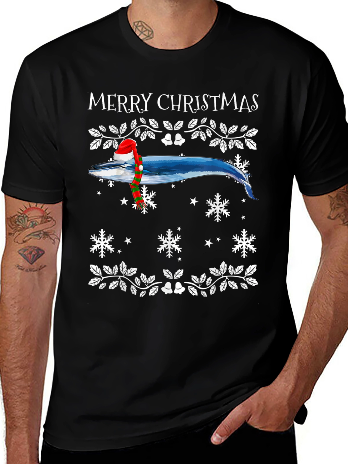 Merry Christmas Whale T-Shirt