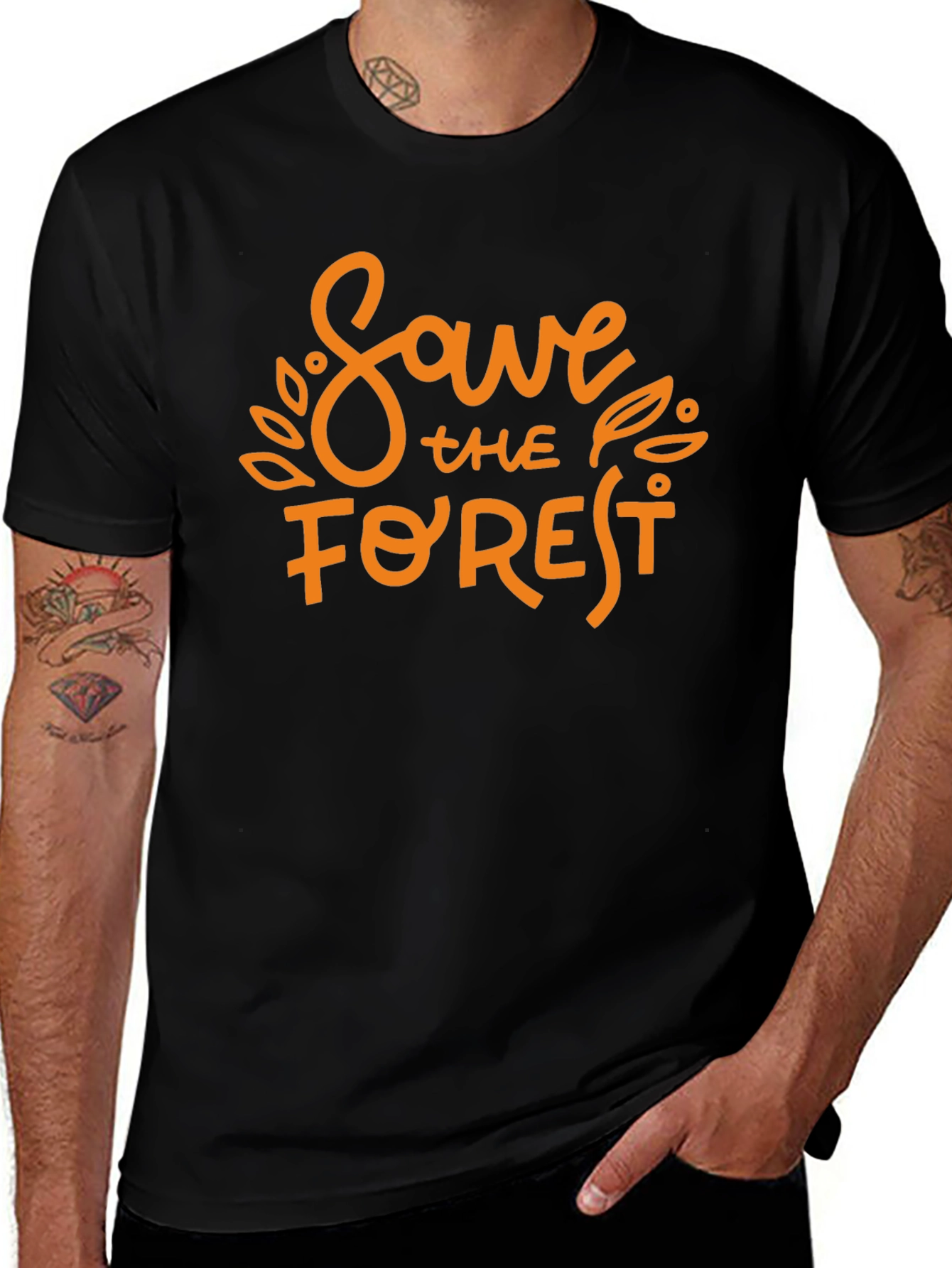 Variant 12 of Save the Forest Graphic T-Shirt - Eco-Friendly Tee