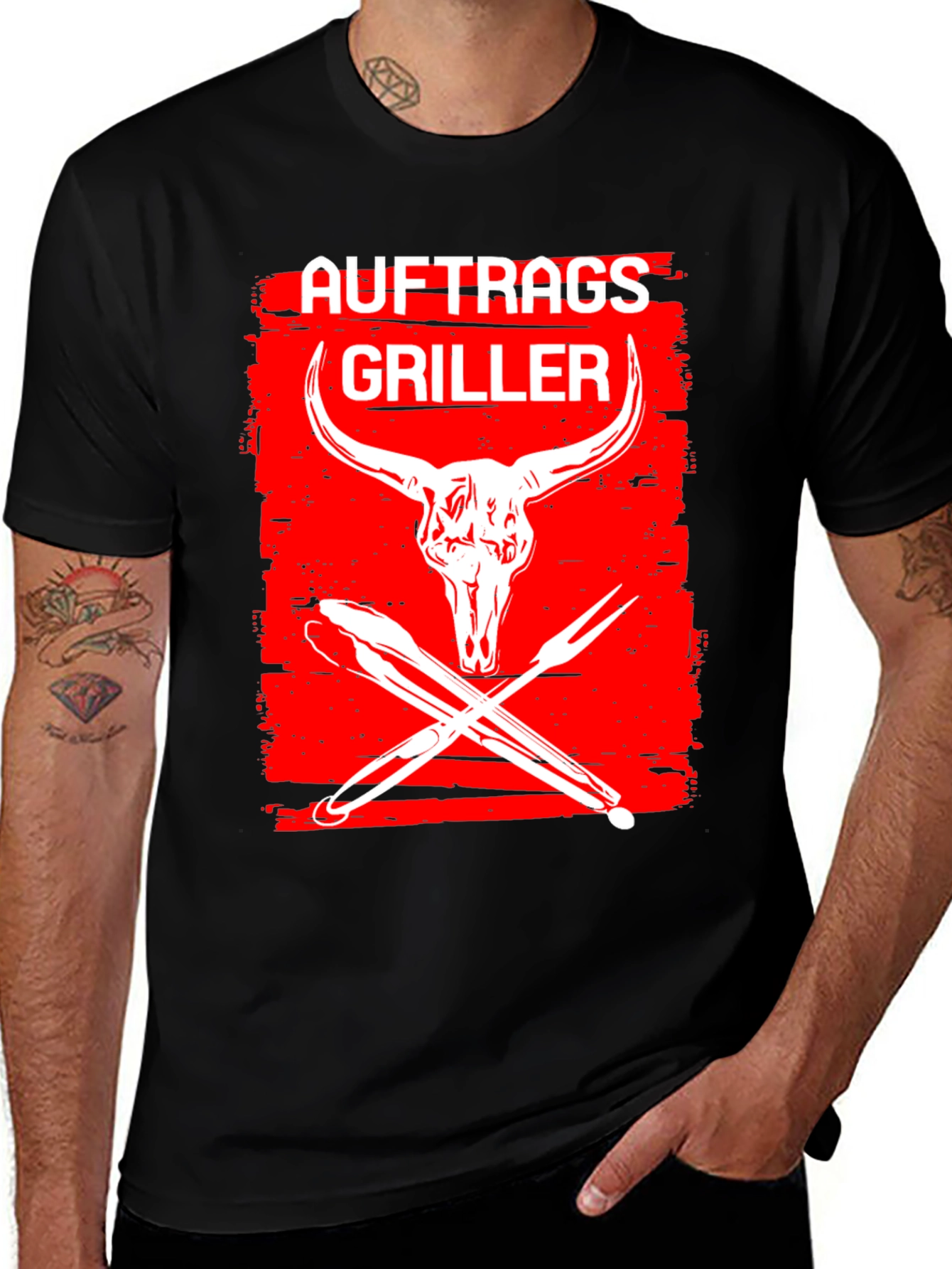 Auftrags Griller T-Shirt - BBQ Grill Master Tee