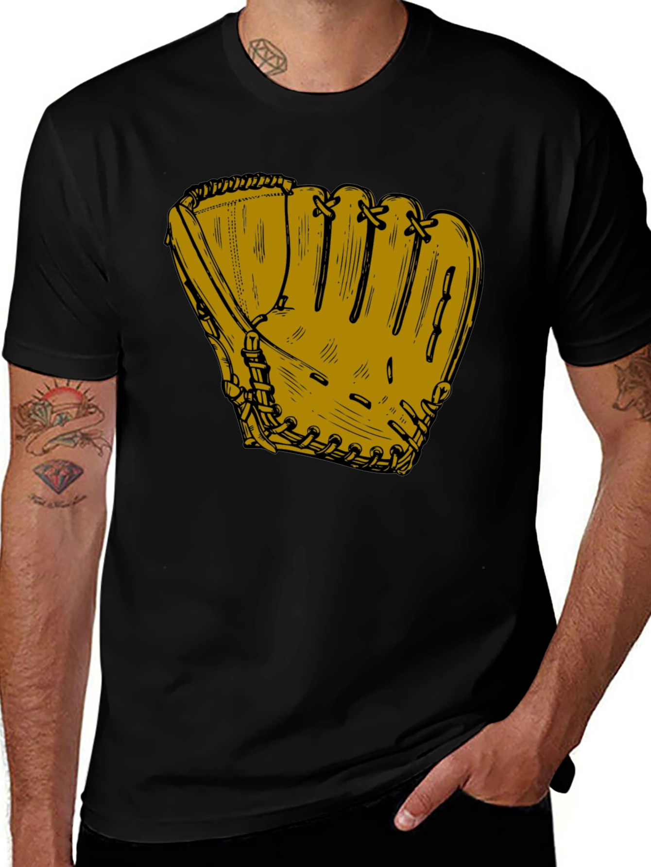Variant 3 of Baseball Glove Graphic T-Shirt