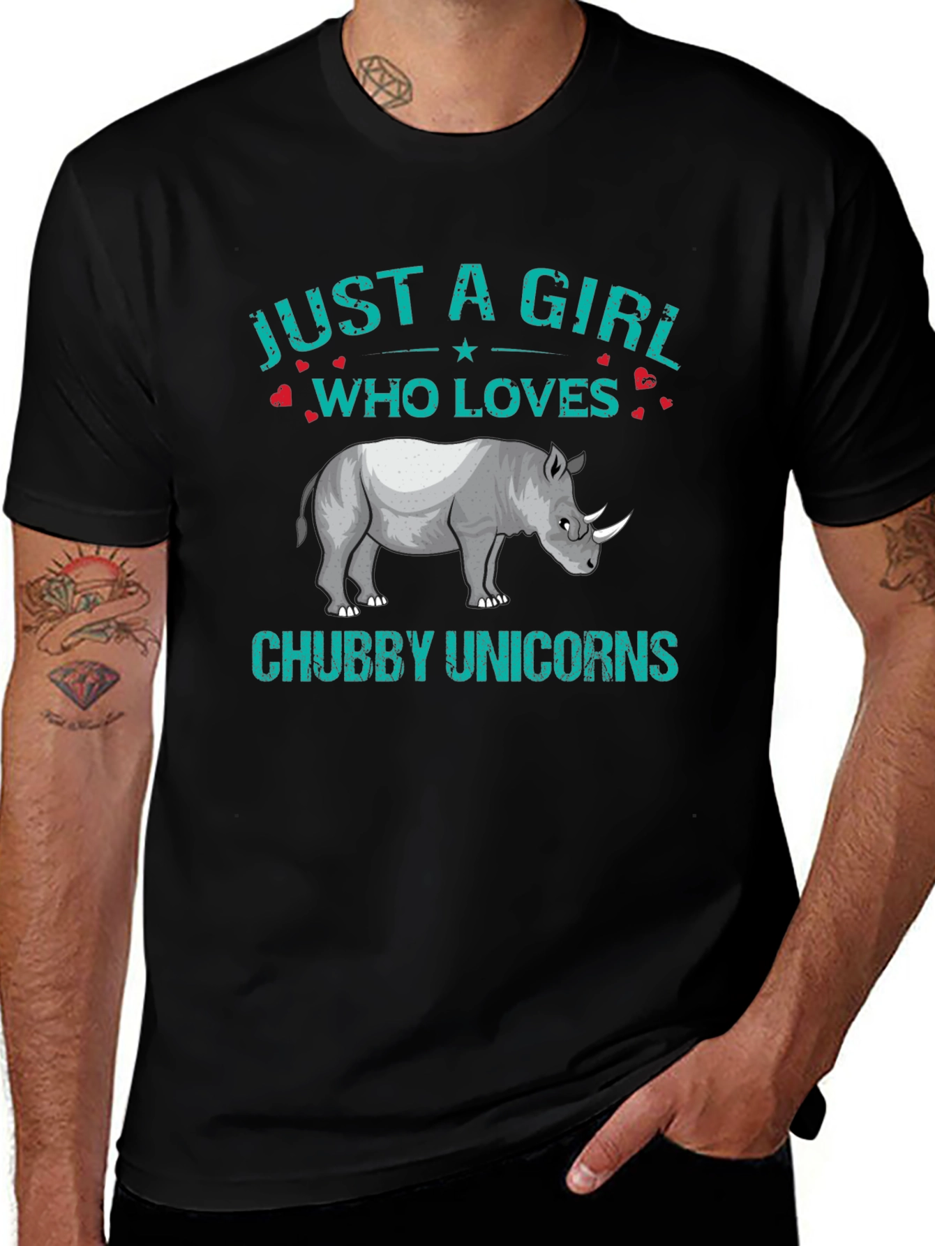Variant 6 of Just A Girl Who Loves Chubby Unicorns T-Shirt