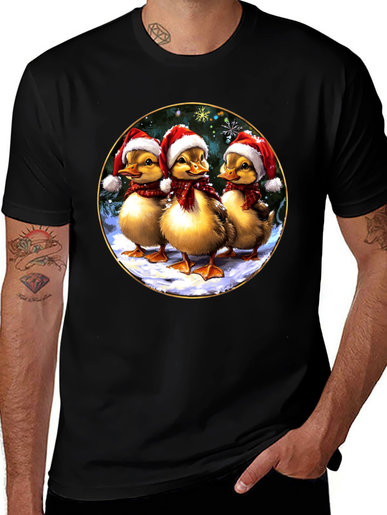 Festive Duckling Holiday T-Shirt