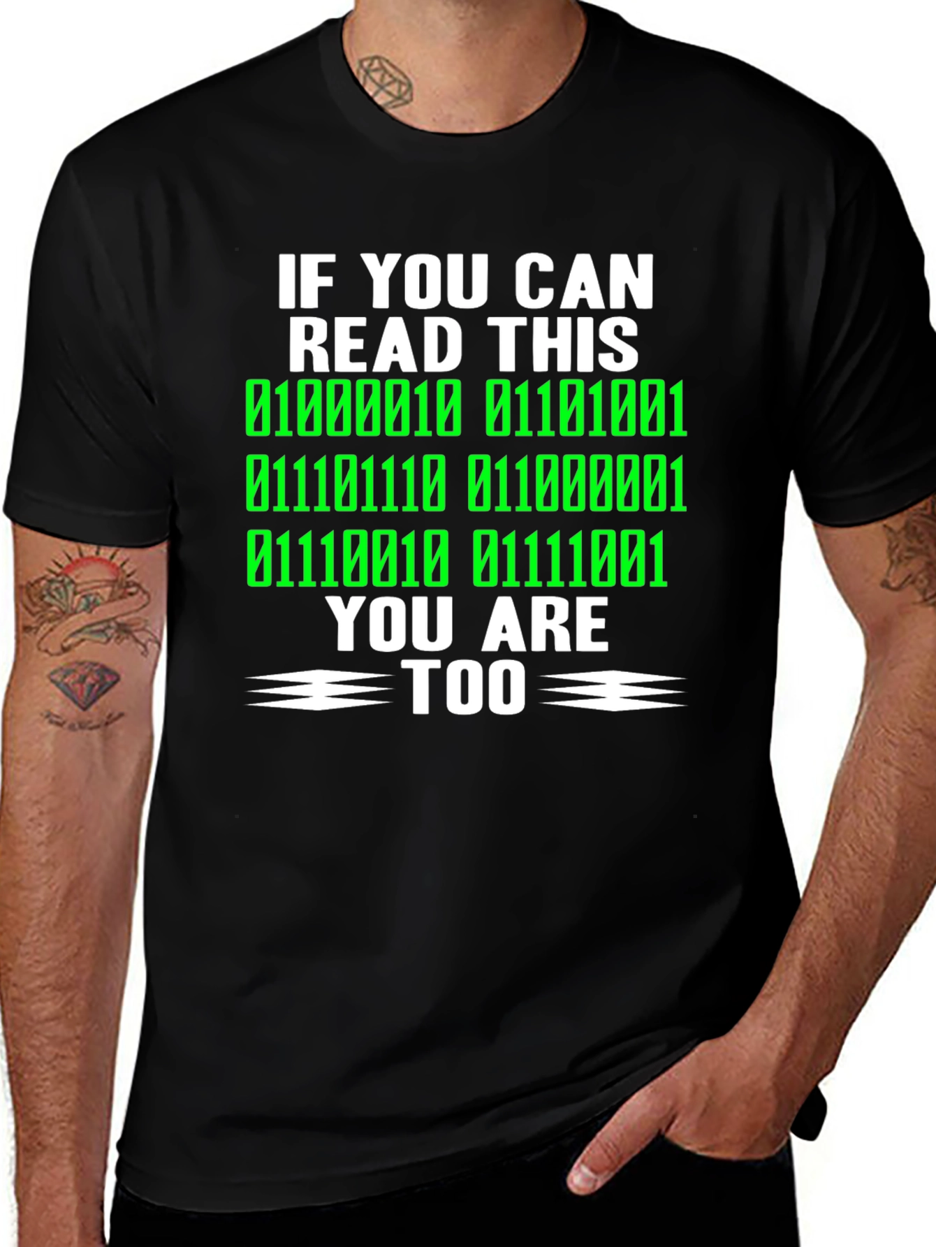Variant 18 of Binary Code T-Shirt - Funny Programmer Shirt