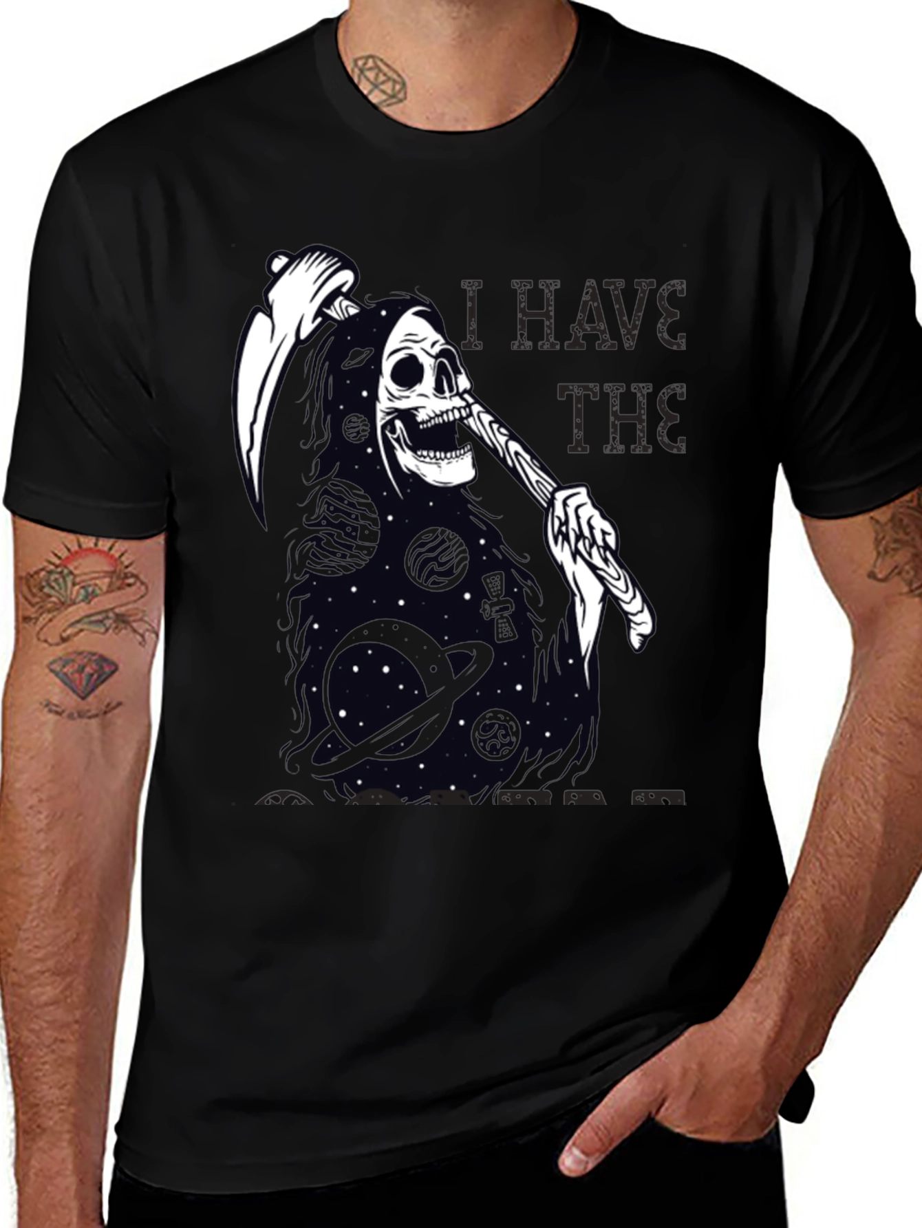 Variant 3 of Grim Reaper Universe T-Shirt - Space Death