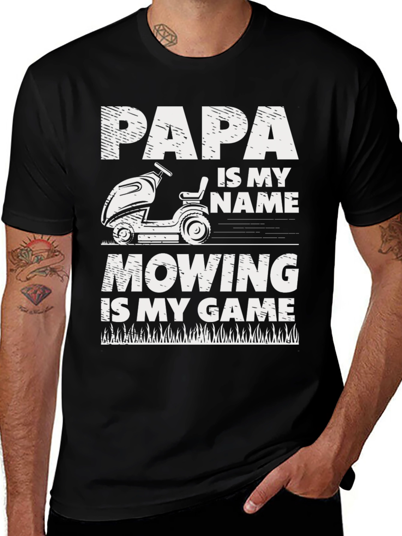 Variant 3 of Papa Mowing T-Shirt - Lawn Care Gift