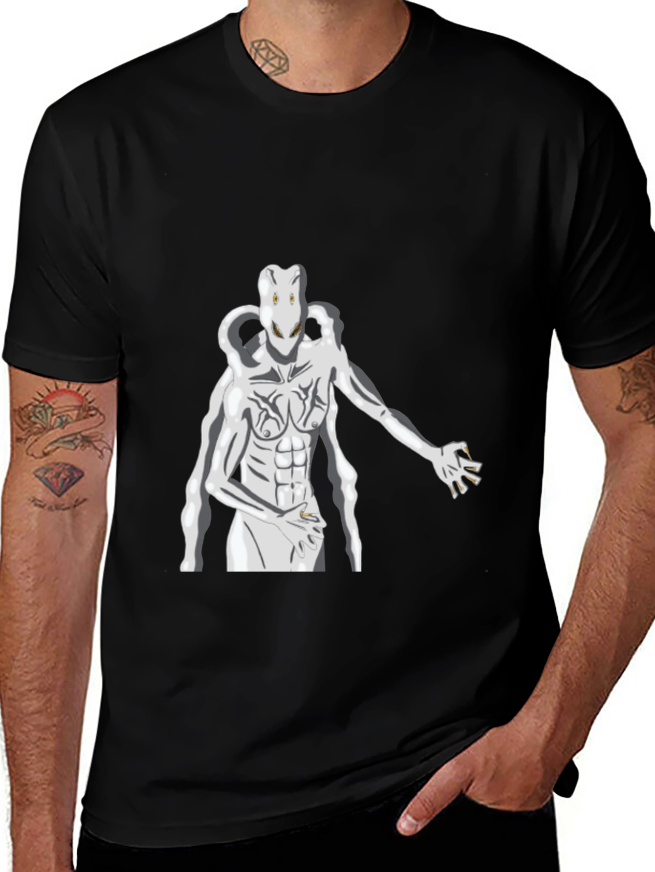Variant 28 of Surreal Creature Graphic Print T-Shirt