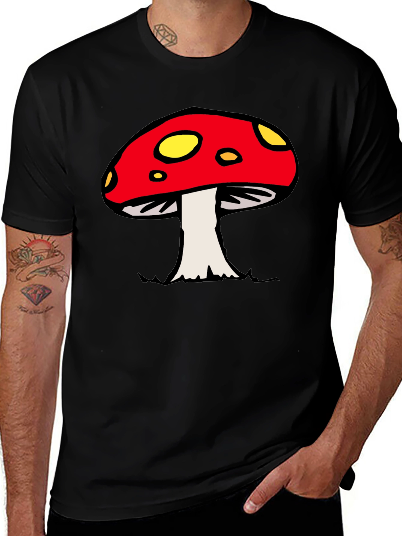 Variant 12 of Mushroom Graphic Tee - Funky Unisex Shirt