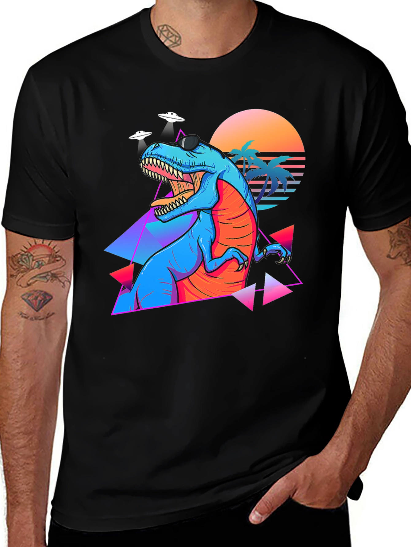 Variant 28 of Retro Dinosaur Graphic Tee - Cool T-Rex Shirt