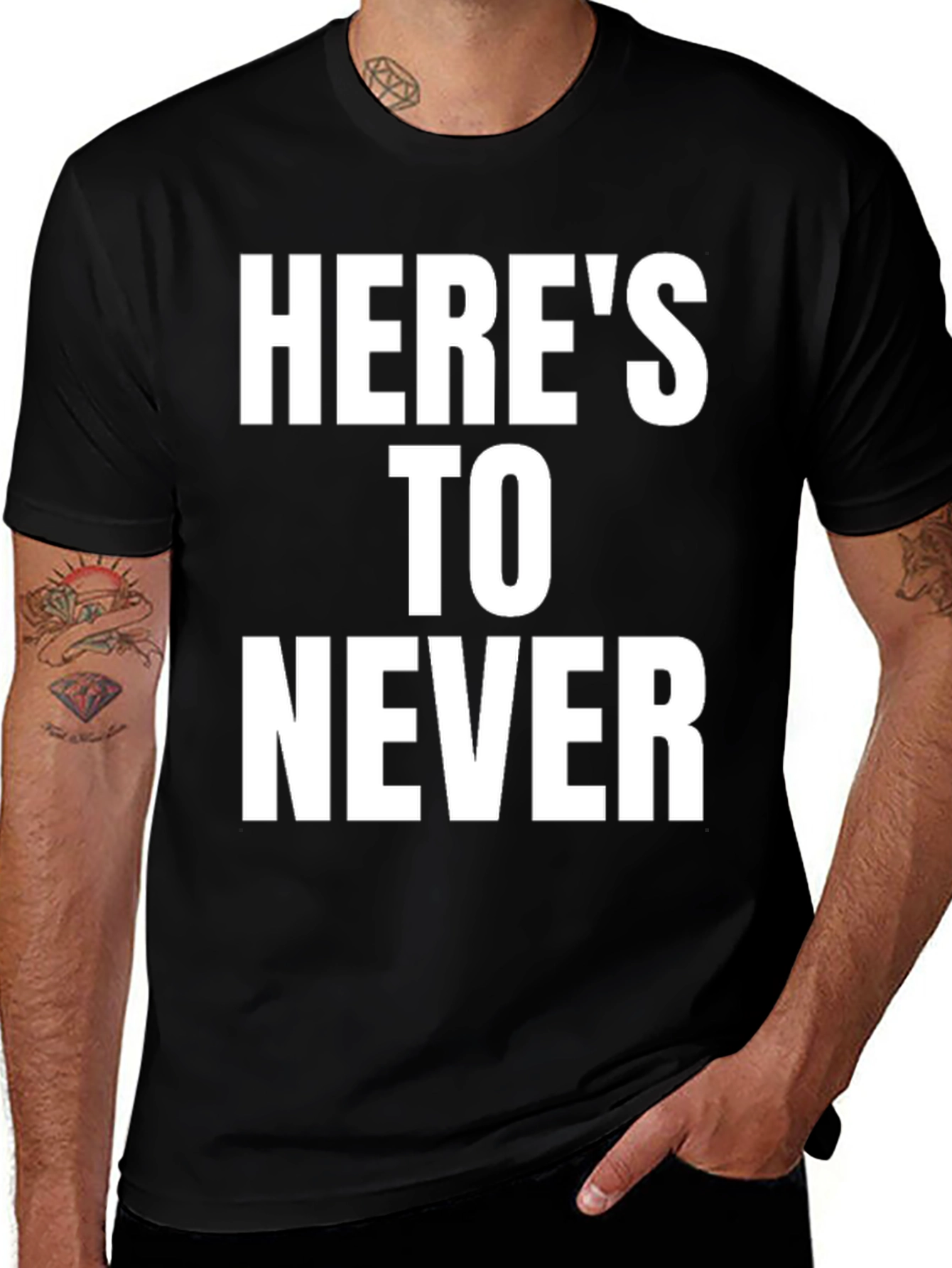 Variant 3 of Here's To Never Graphic T-Shirt