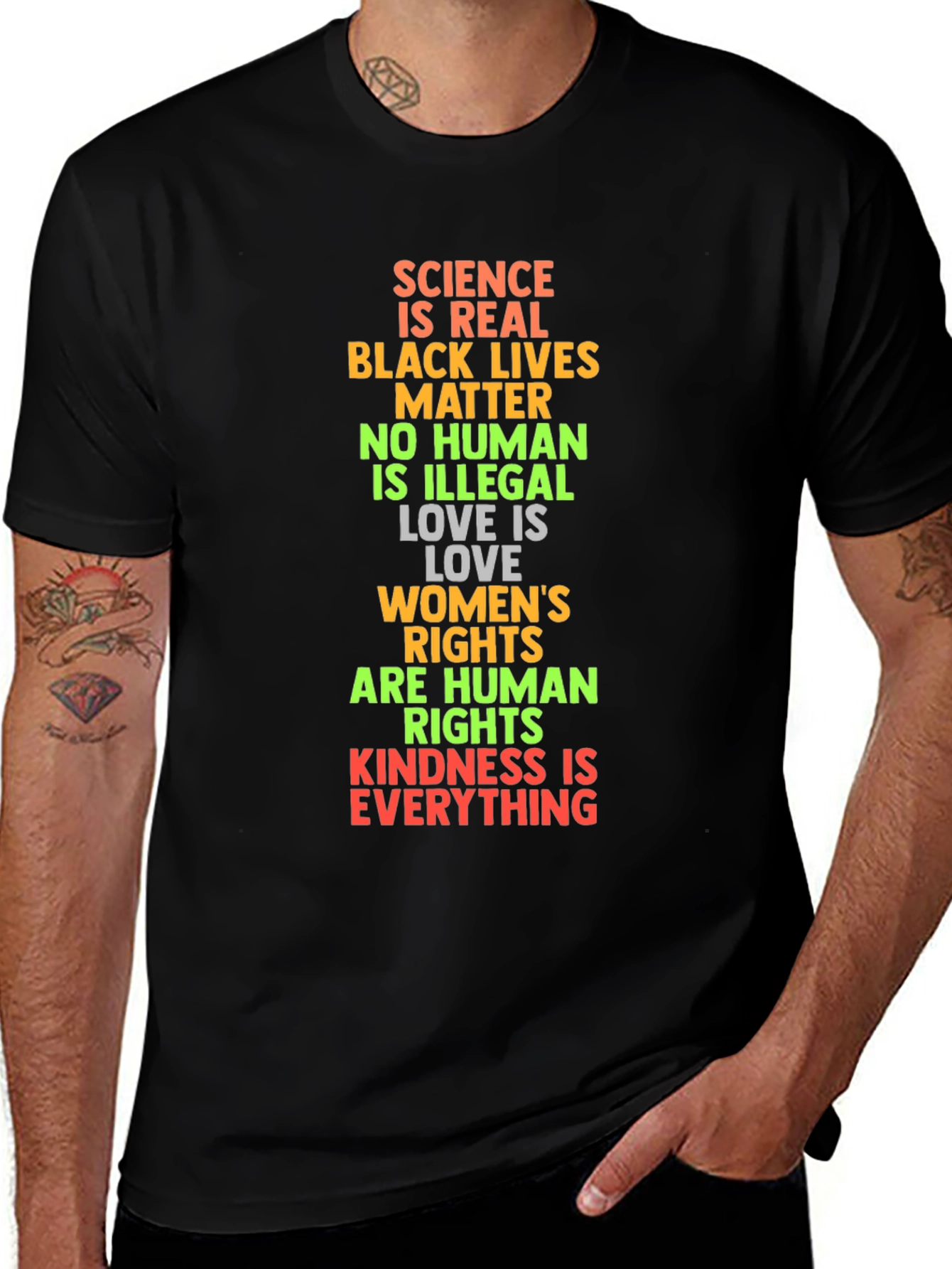 Variant 11 of Equality Message Graphic Tee - Science is Real