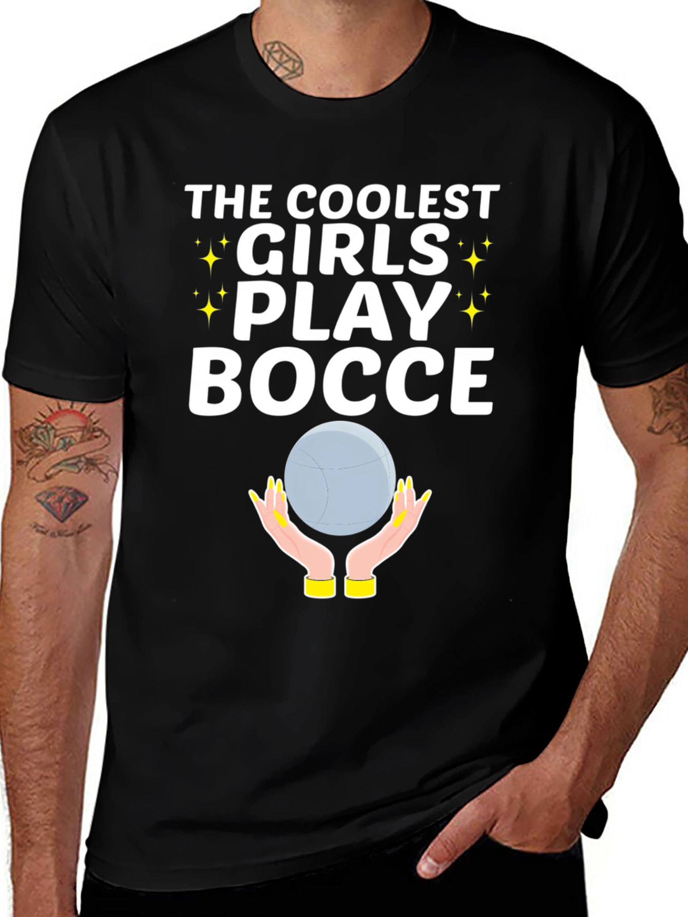 Variant 8 of Coolest Girls Play Bocce Ball Graphic T-Shirt