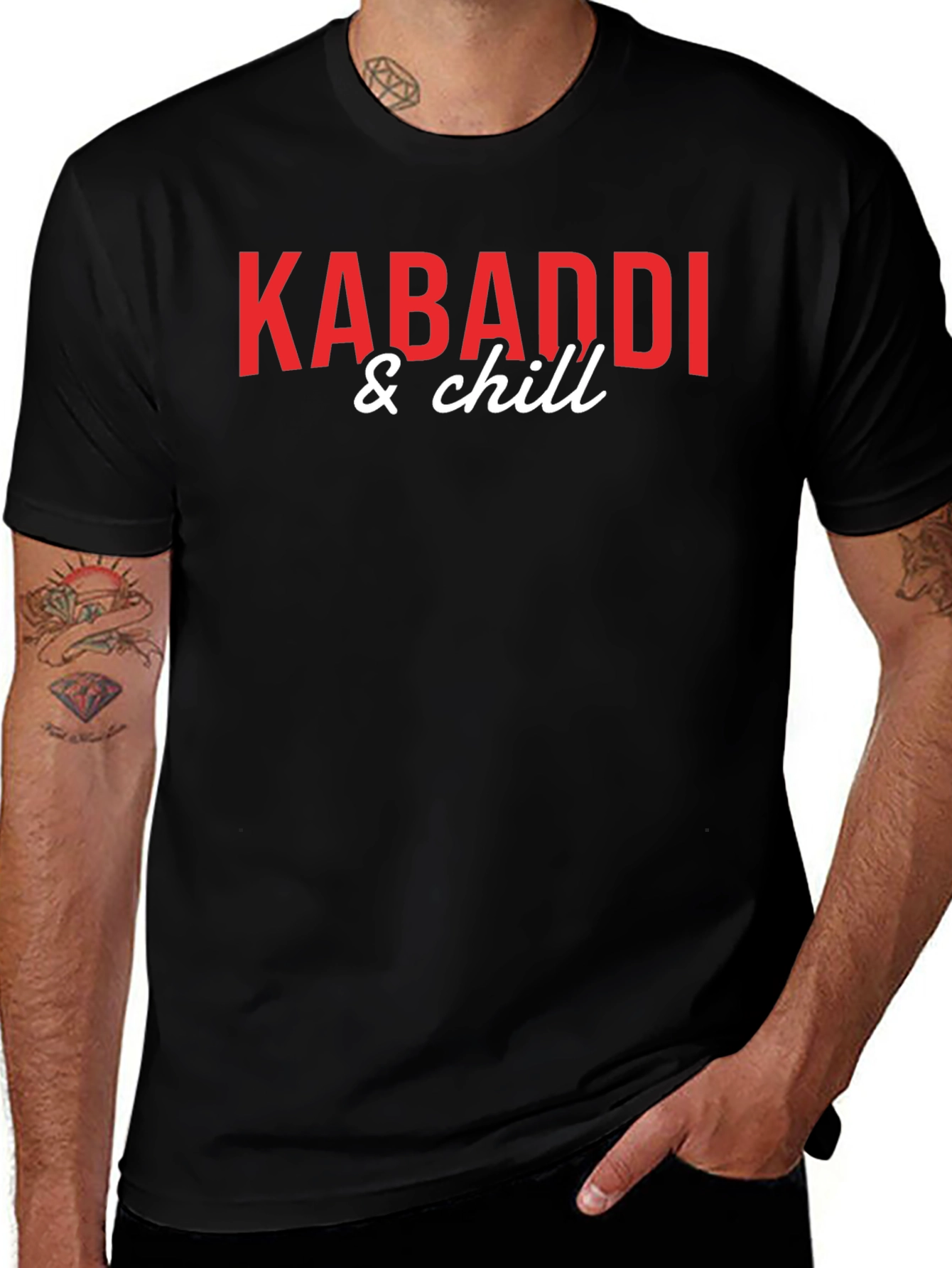 Kabaddi & Chill Black T-Shirt