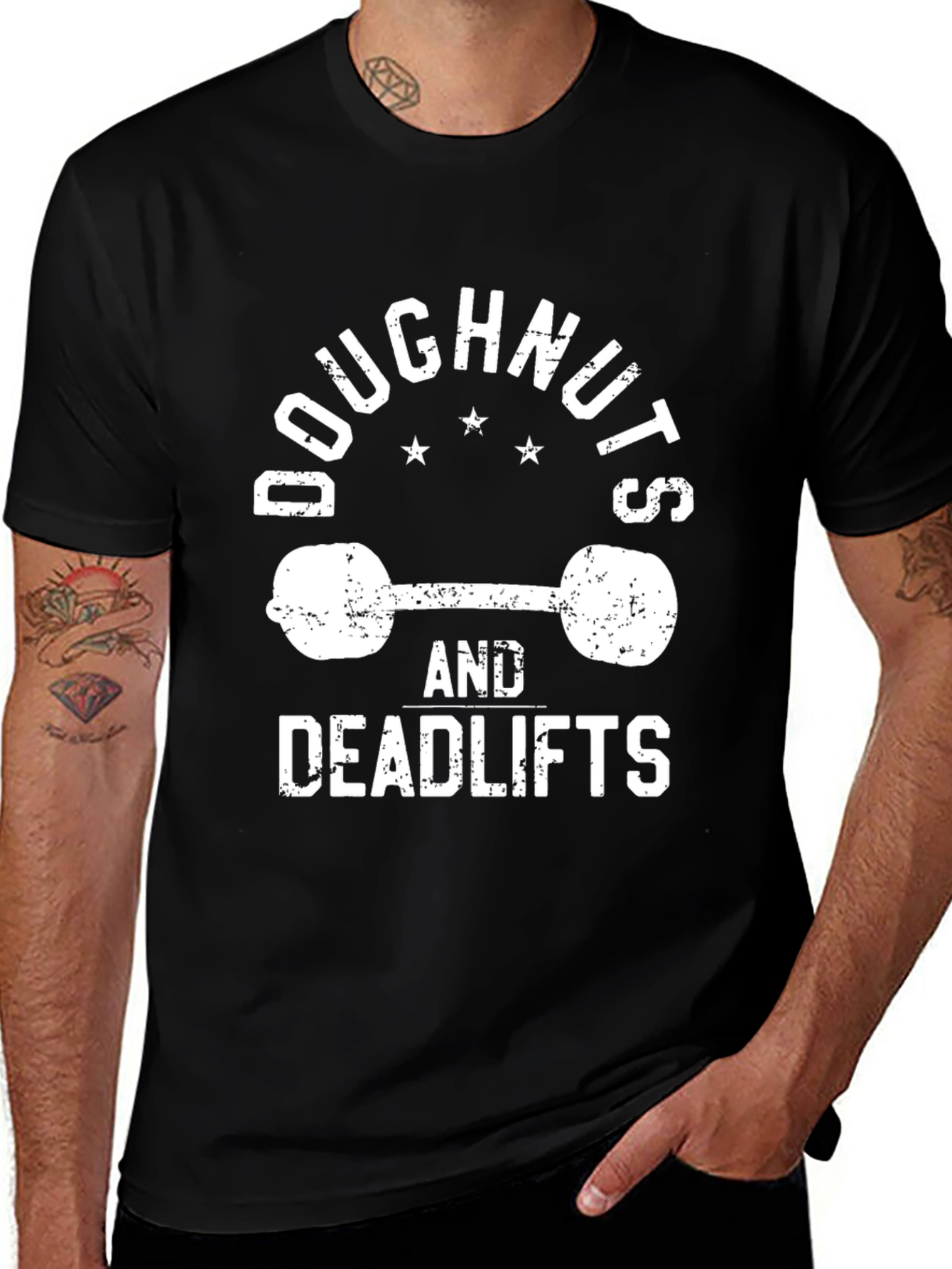 Doughnuts & Deadlifts Graphic T-Shirt