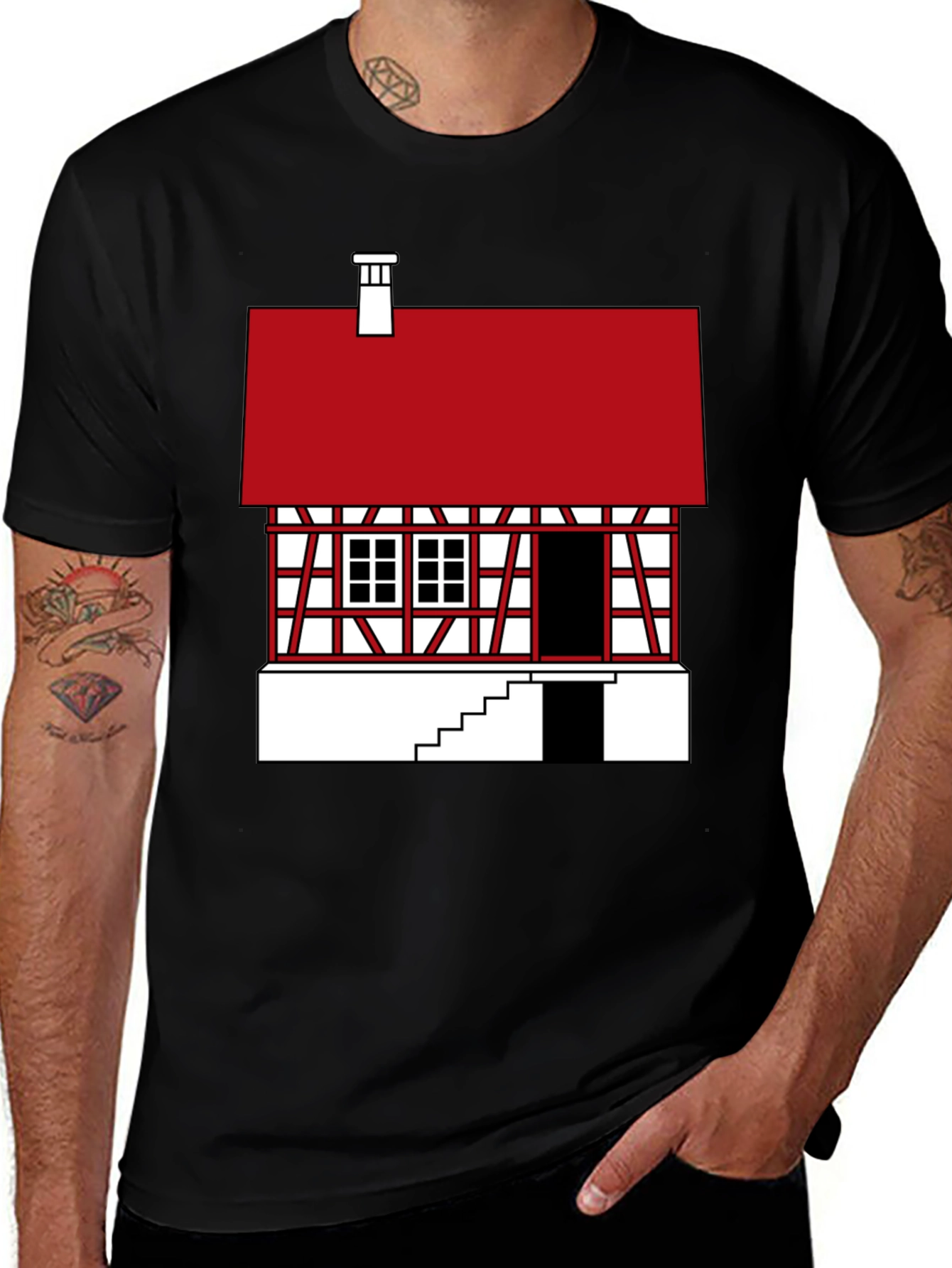 Variant 11 of Half-Timbered House Graphic Tee