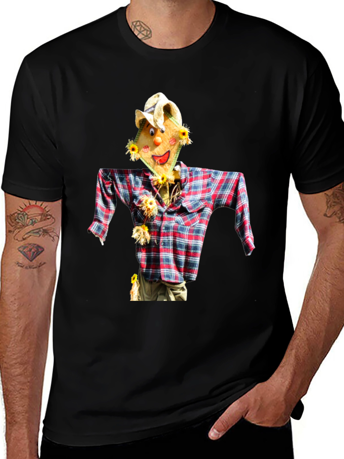 Variant 17 of Scarecrow Graphic Tee - Quirky Style