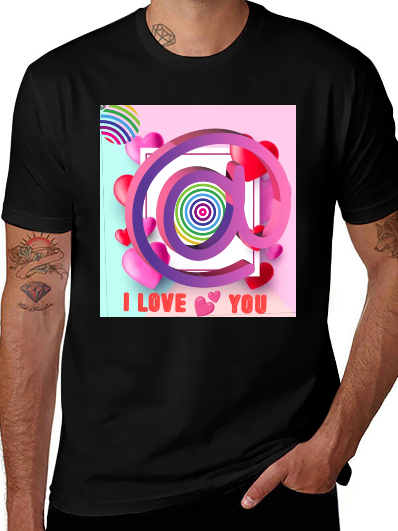 Variant 19 of I Love You Graphic Tee