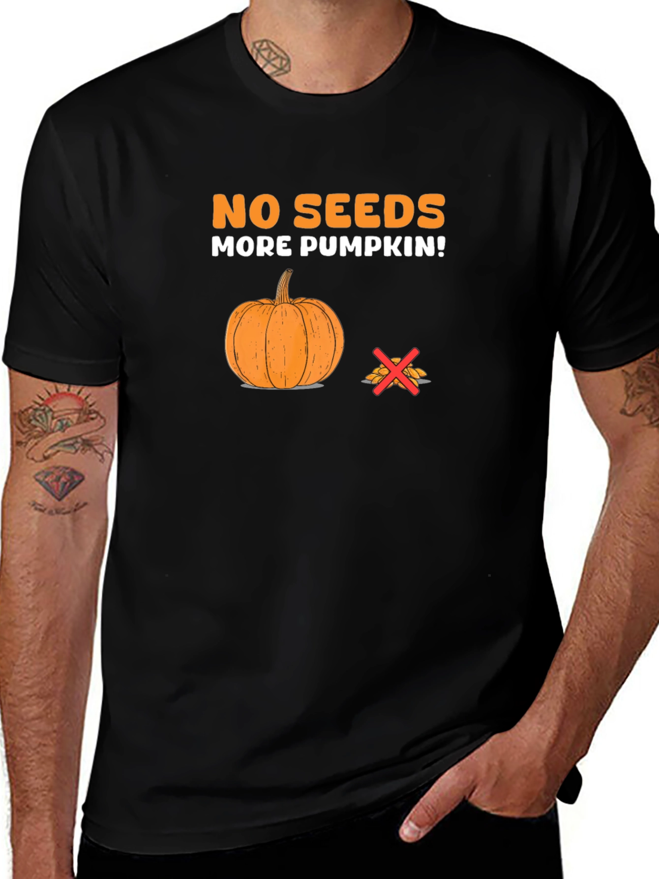 Variant 12 of No Seeds More Pumpkin Graphic Tee