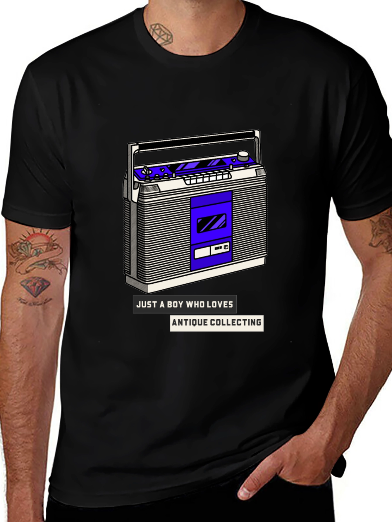 Variant 9 of Retro Cassette Player Graphic T-Shirt