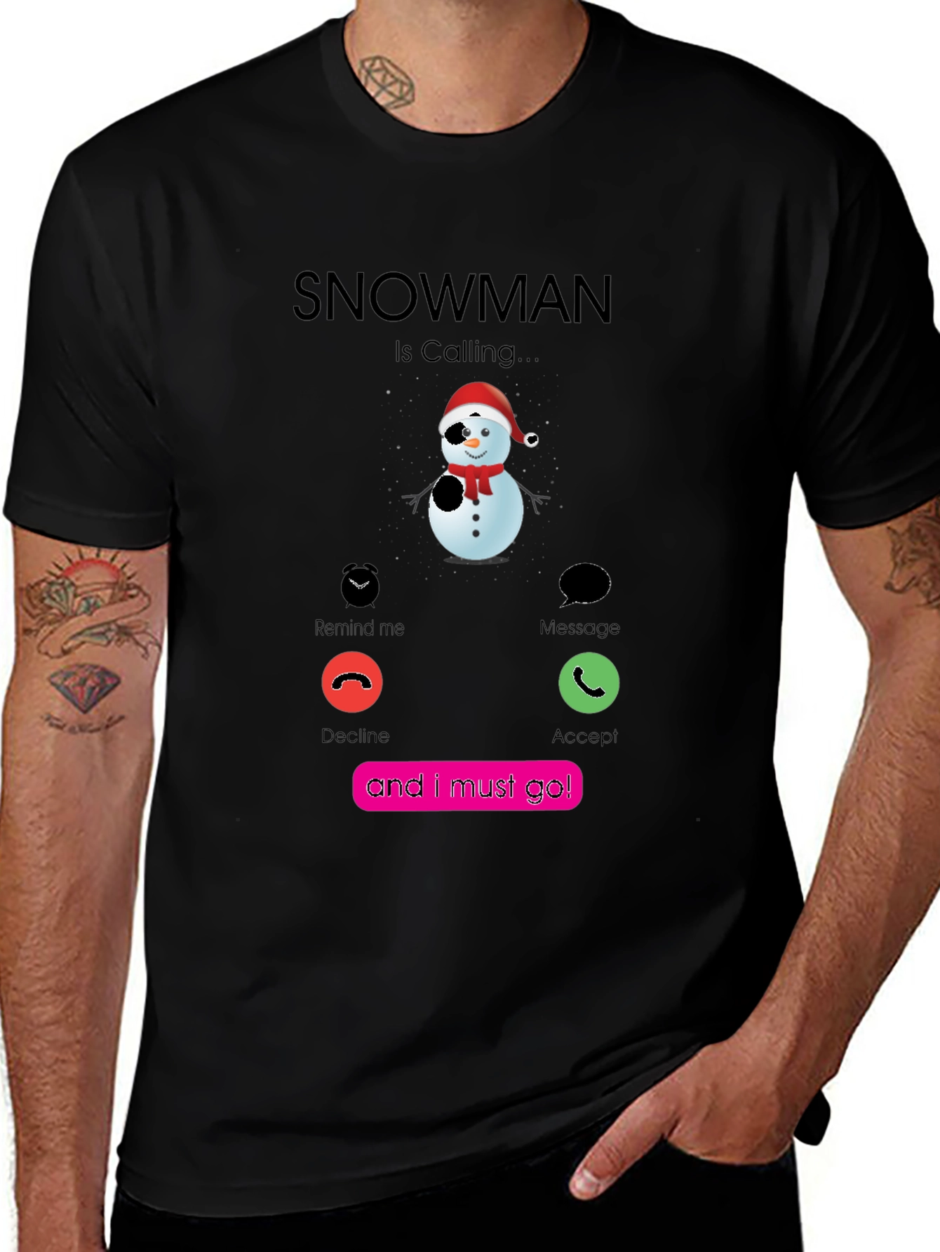 Variant 5 of Snowman is Calling T-Shirt