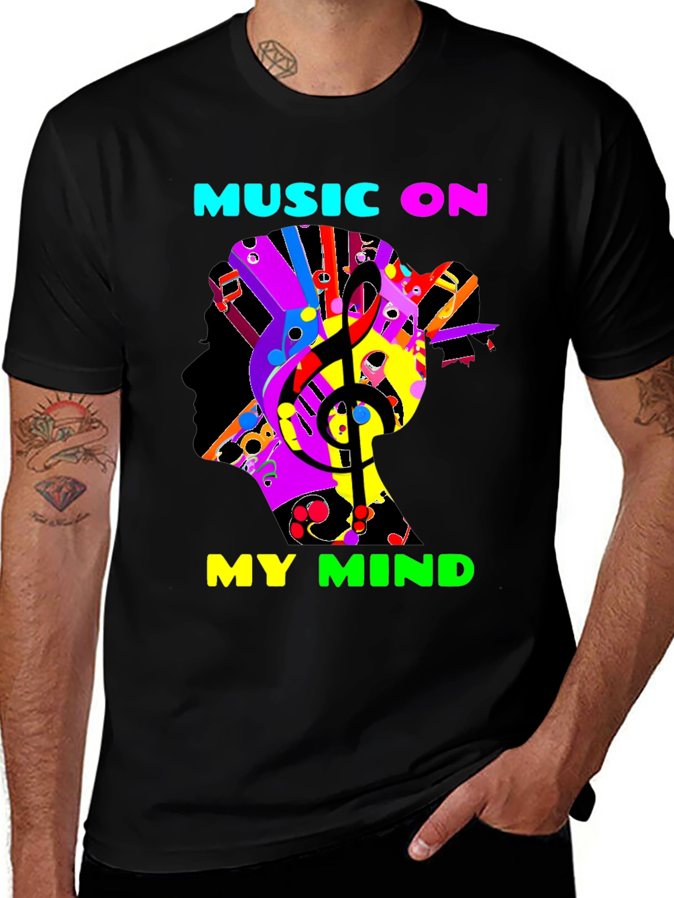Variant 22 of Music On My Mind Graphic T-Shirt