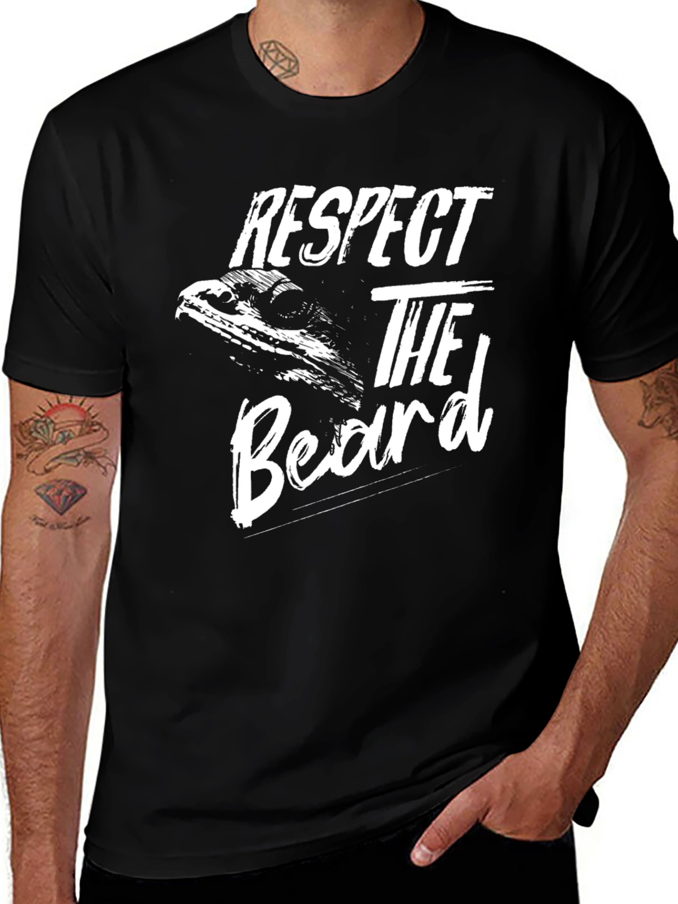 Variant 12 of Respect The Beard Men's T-Shirt