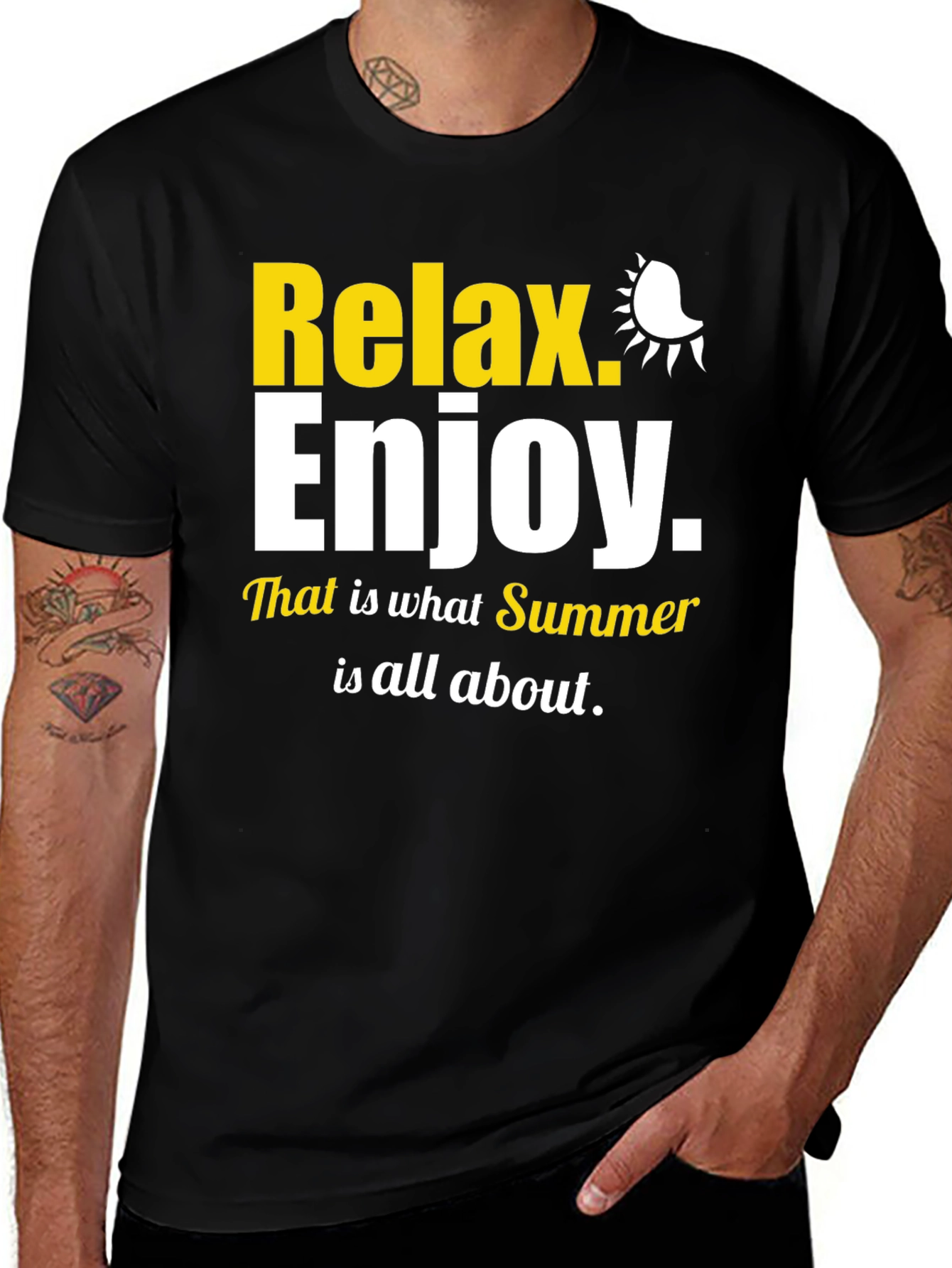 Variant 8 of Relax Enjoy Summer Graphic T-Shirt