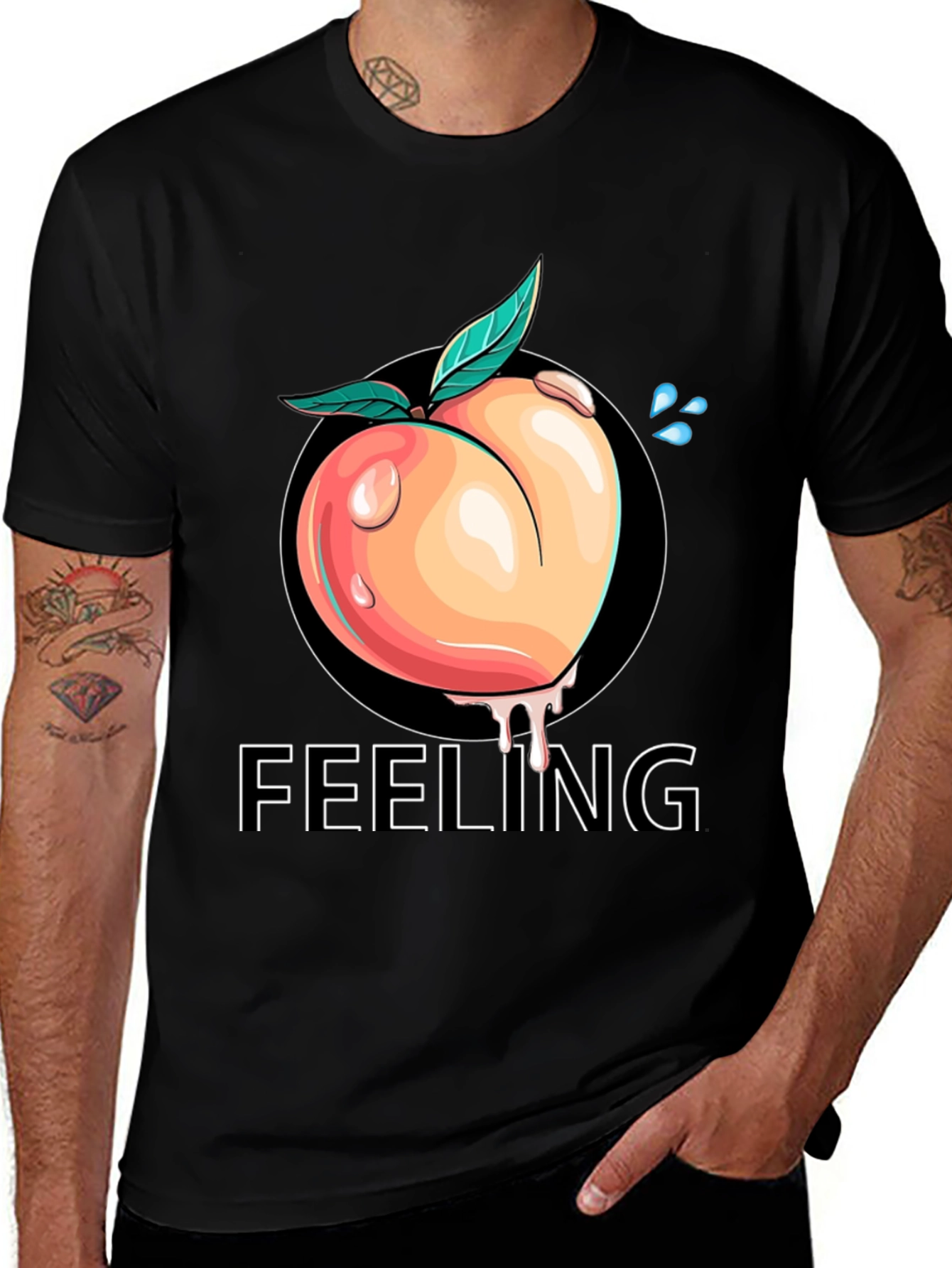 Variant 22 of Feeling Peachy T-Shirt - Cheeky Graphic Tee
