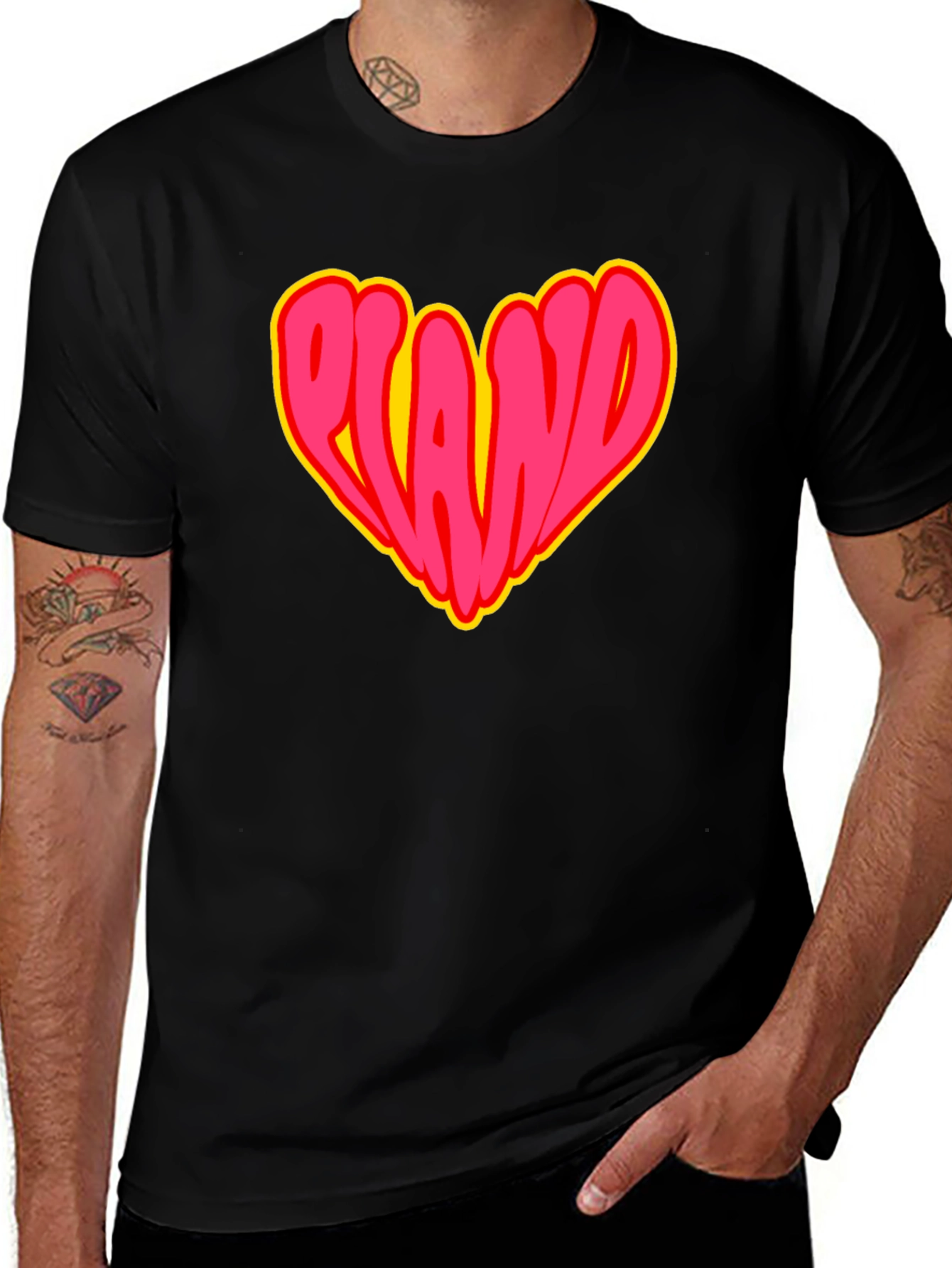 Variant 19 of Heart Plano Graphic T-Shirt