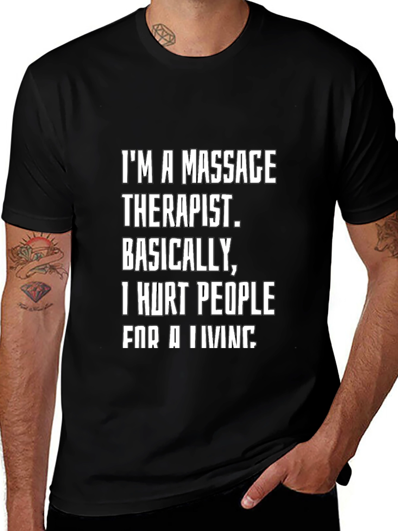 Variant 25 of Massage Therapist Funny T-Shirt - I Hurt People