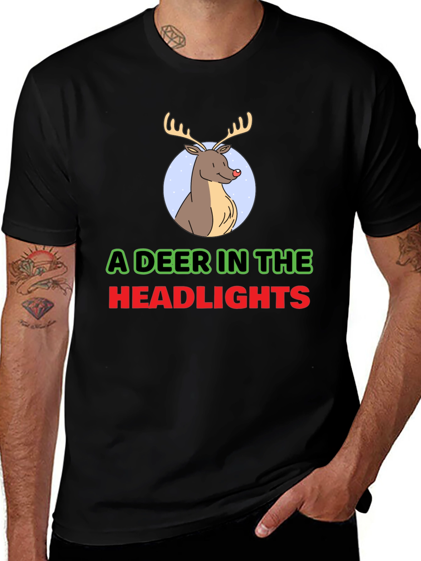 Variant 16 of A Deer In The Headlights Graphic T-Shirt