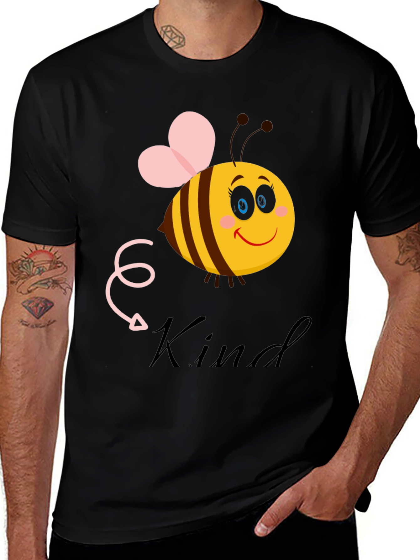 Variant 4 of Be Kind Bee Graphic Tee - Unisex