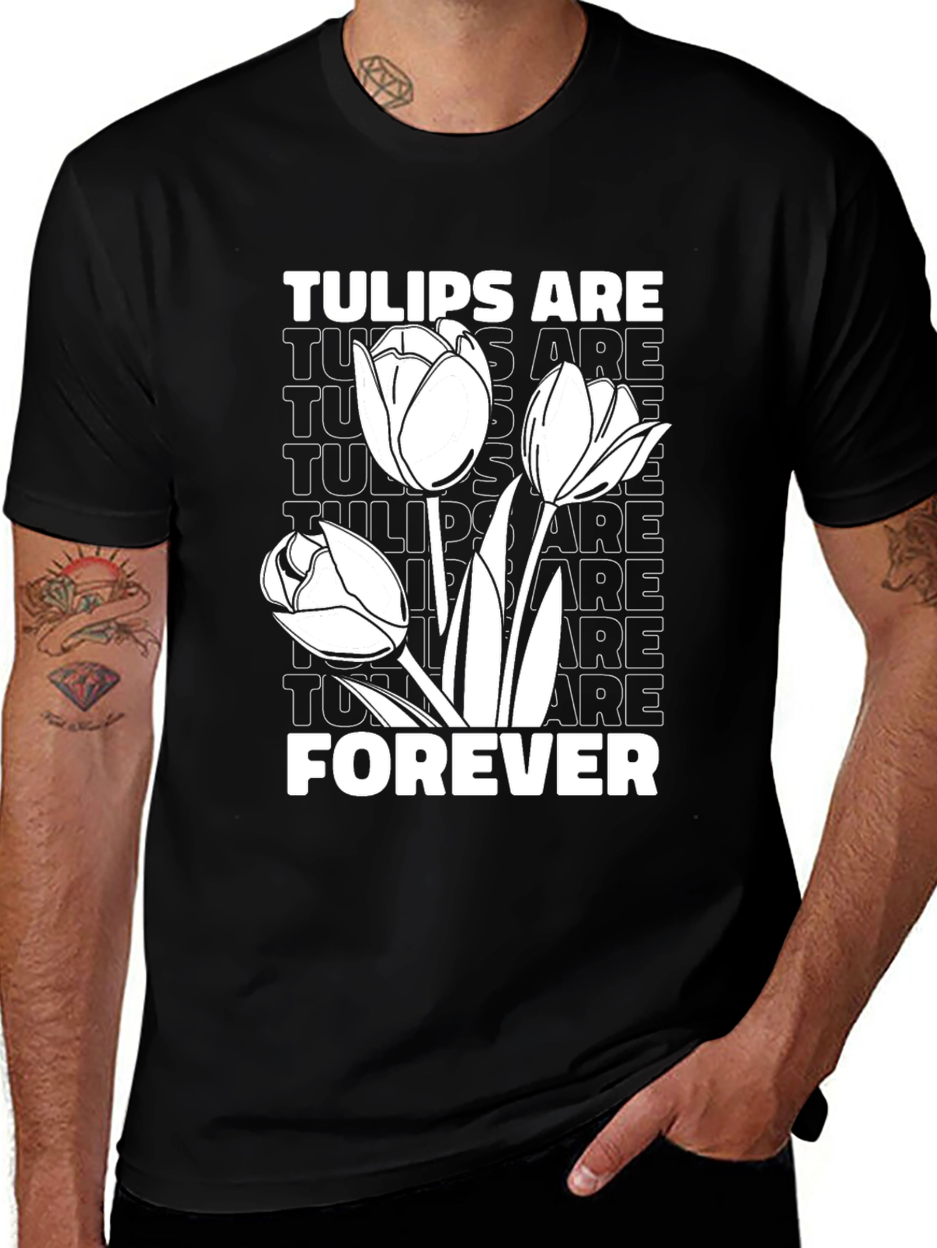 Variant 25 of Tulips Are Forever Graphic T-Shirt