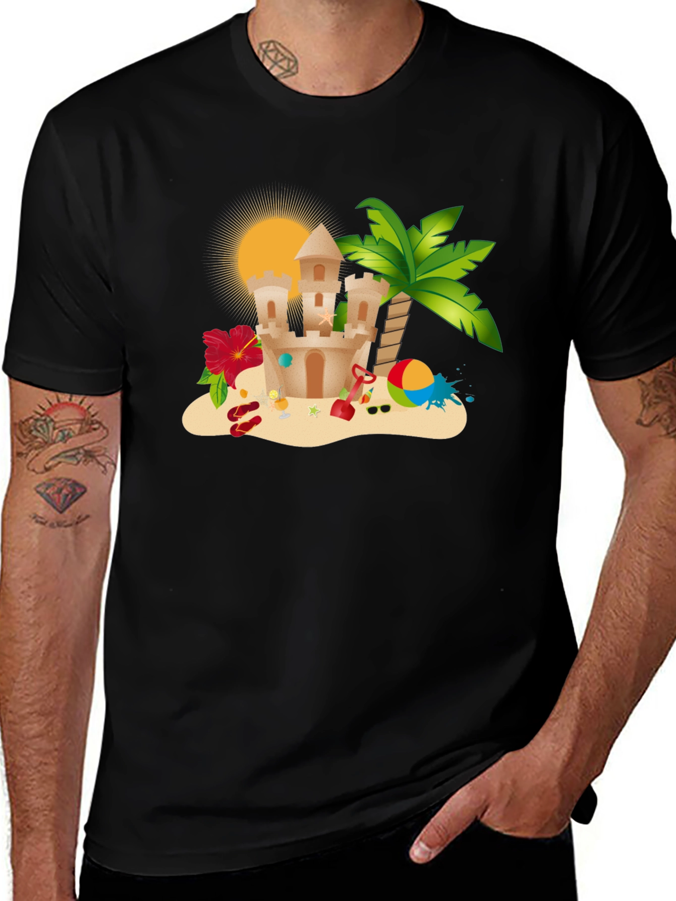 Summer Beach Sandcastle T-Shirt